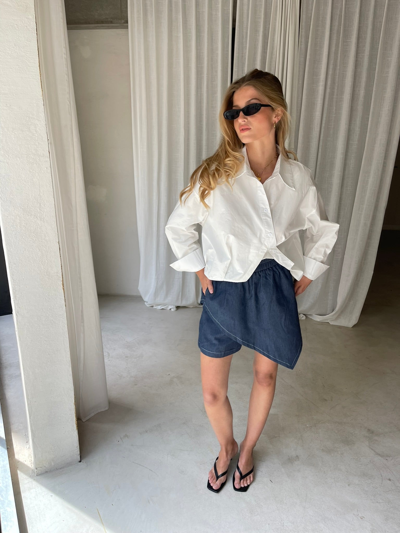 Skylar | Denim Short Skirt
