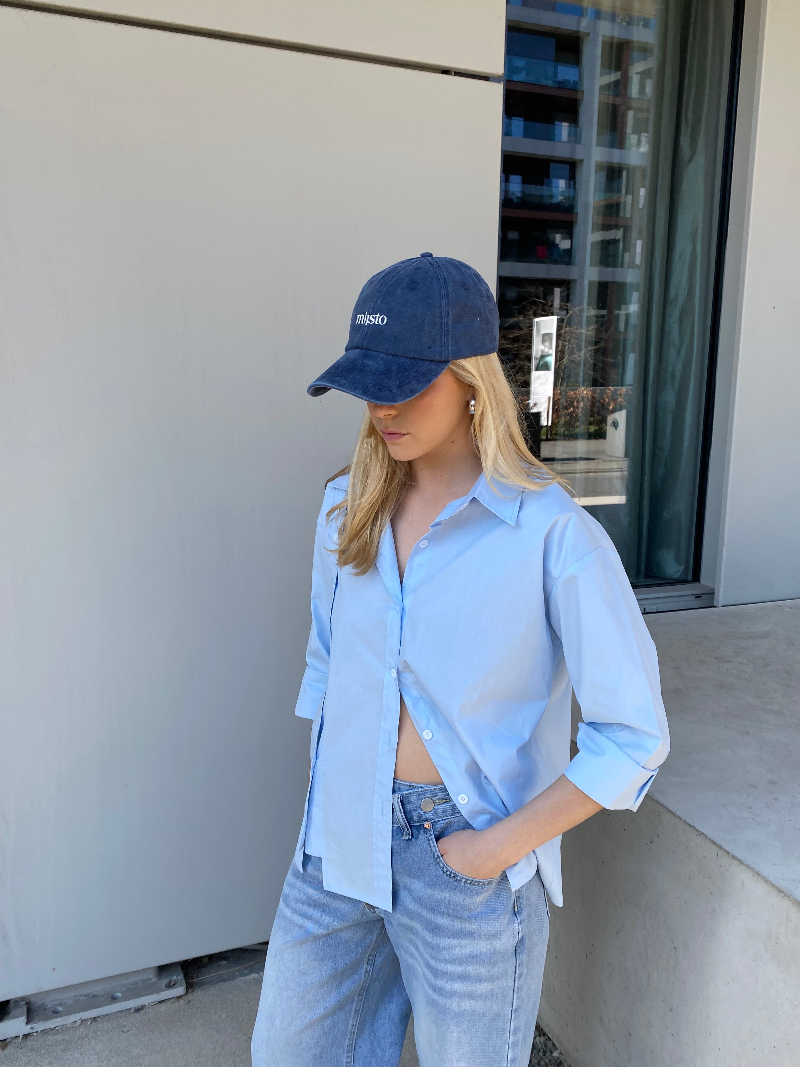 Miisto Logo Cap Washed Navy