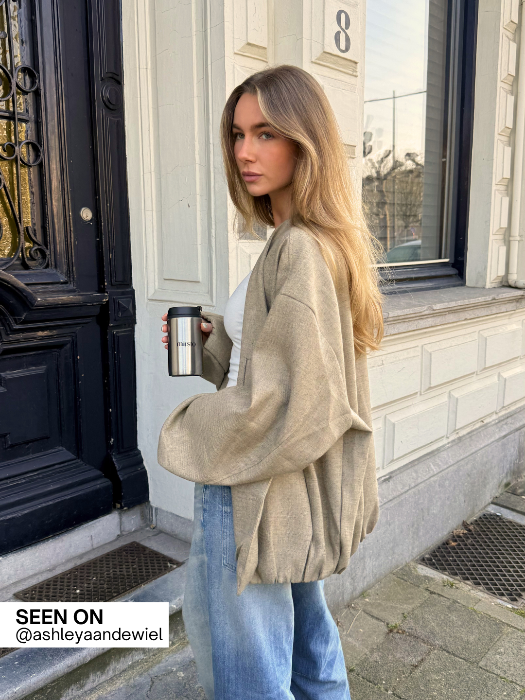 Verity | Button Bomber Jacket