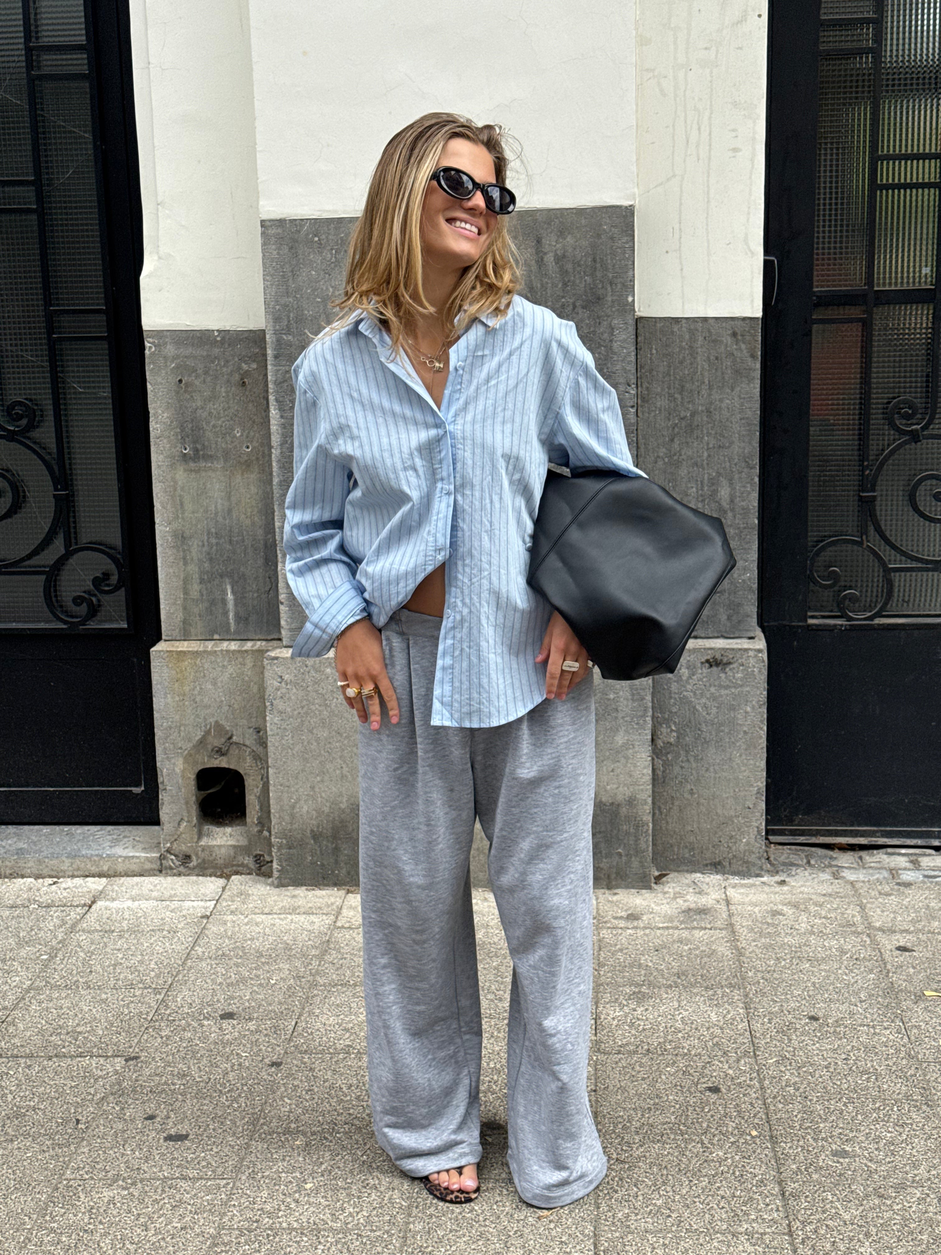 Amelie | Wrapped Striped Shirt