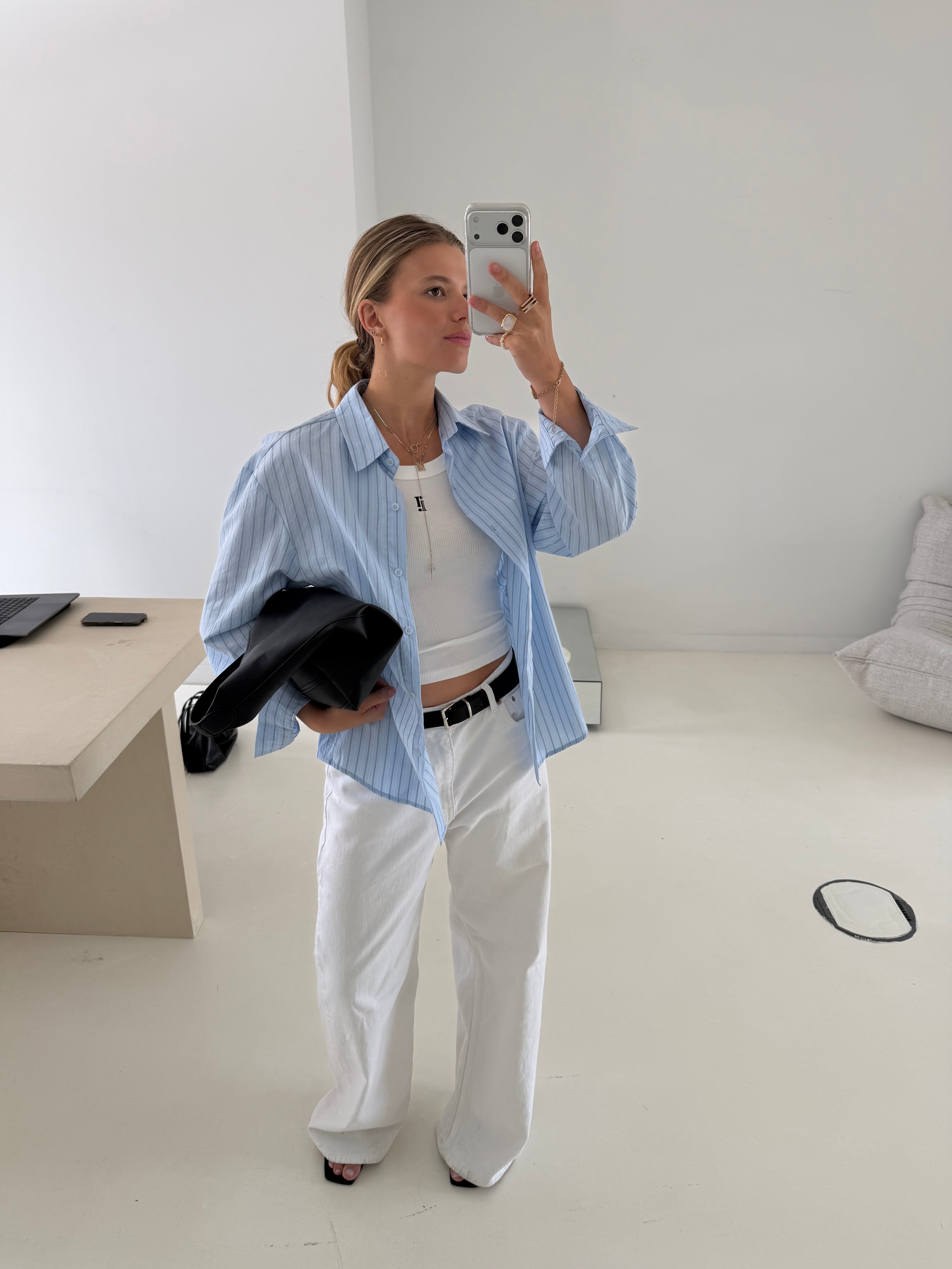 Amelie | Wrapped Striped Shirt