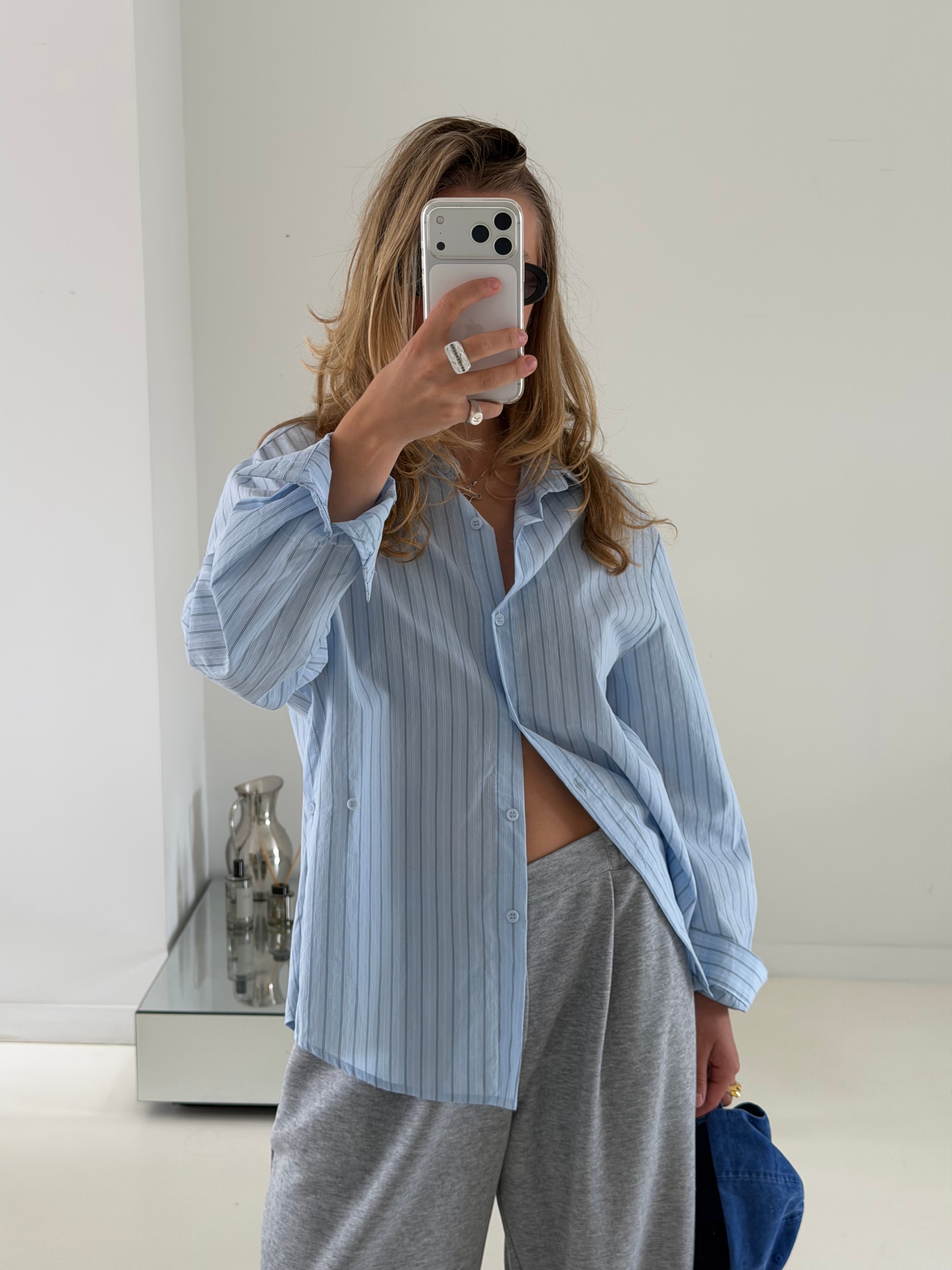 Amelie | Wrapped Striped Shirt