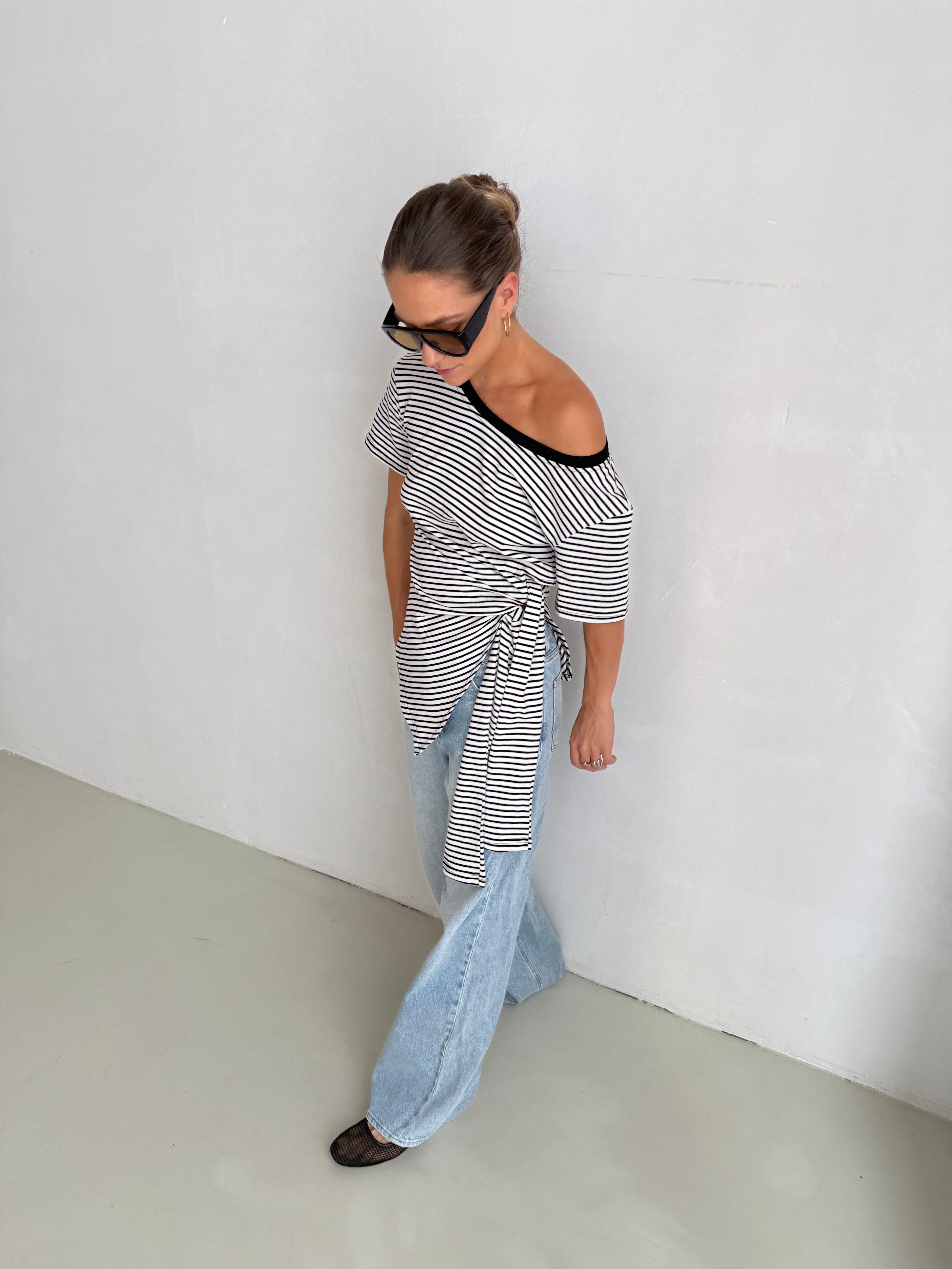 Adam | Wrapped Striped Tshirt