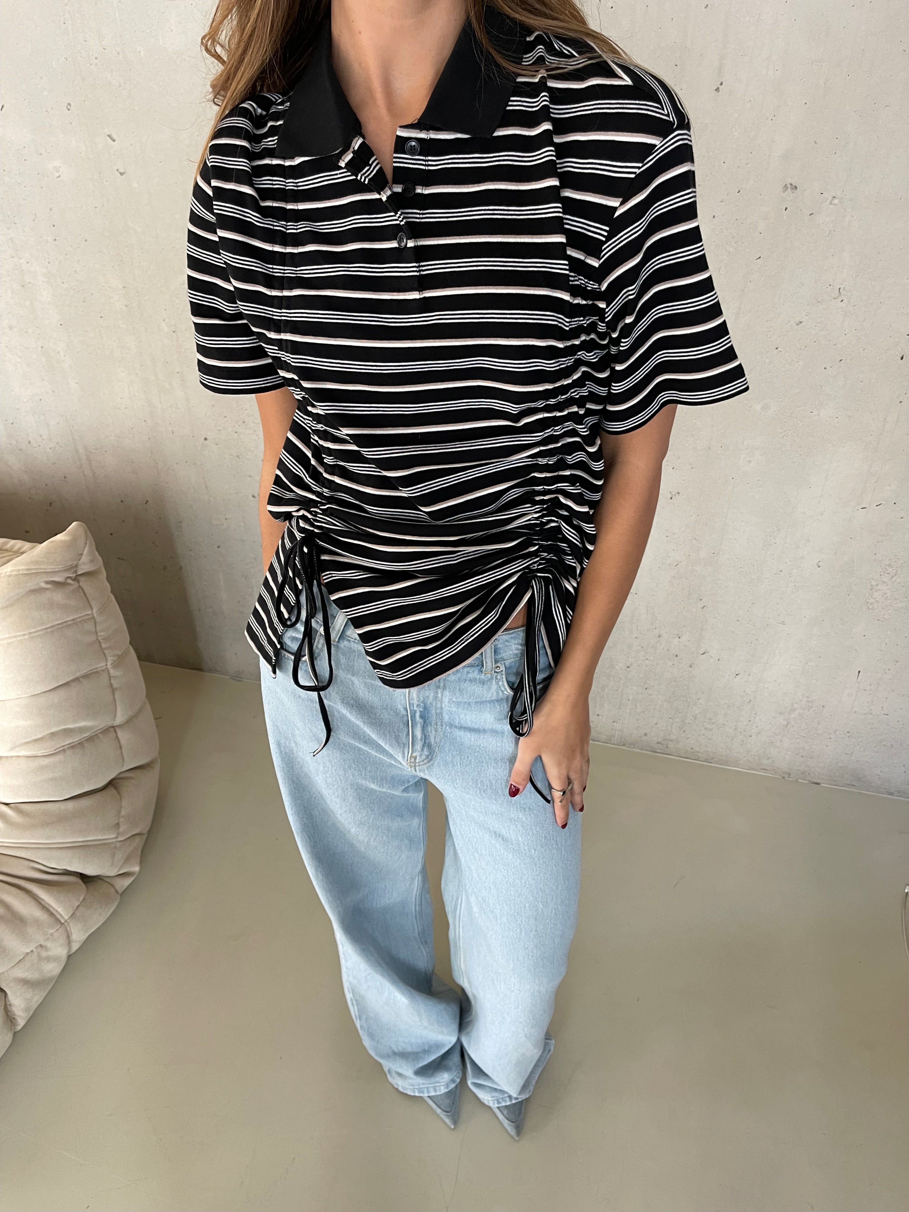 Amari | Striped Tied Tshirt