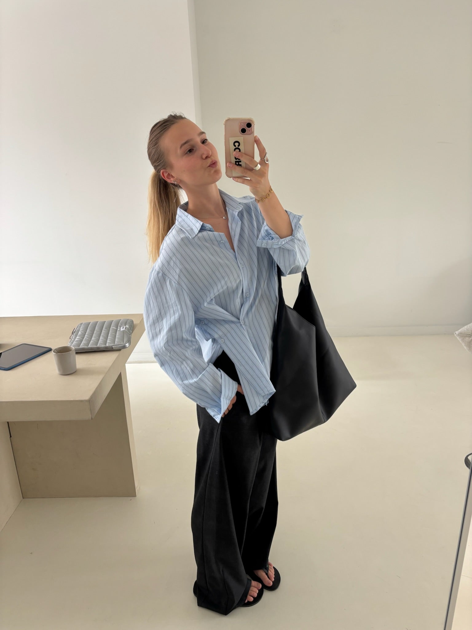Amelie | Wrapped Striped Shirt