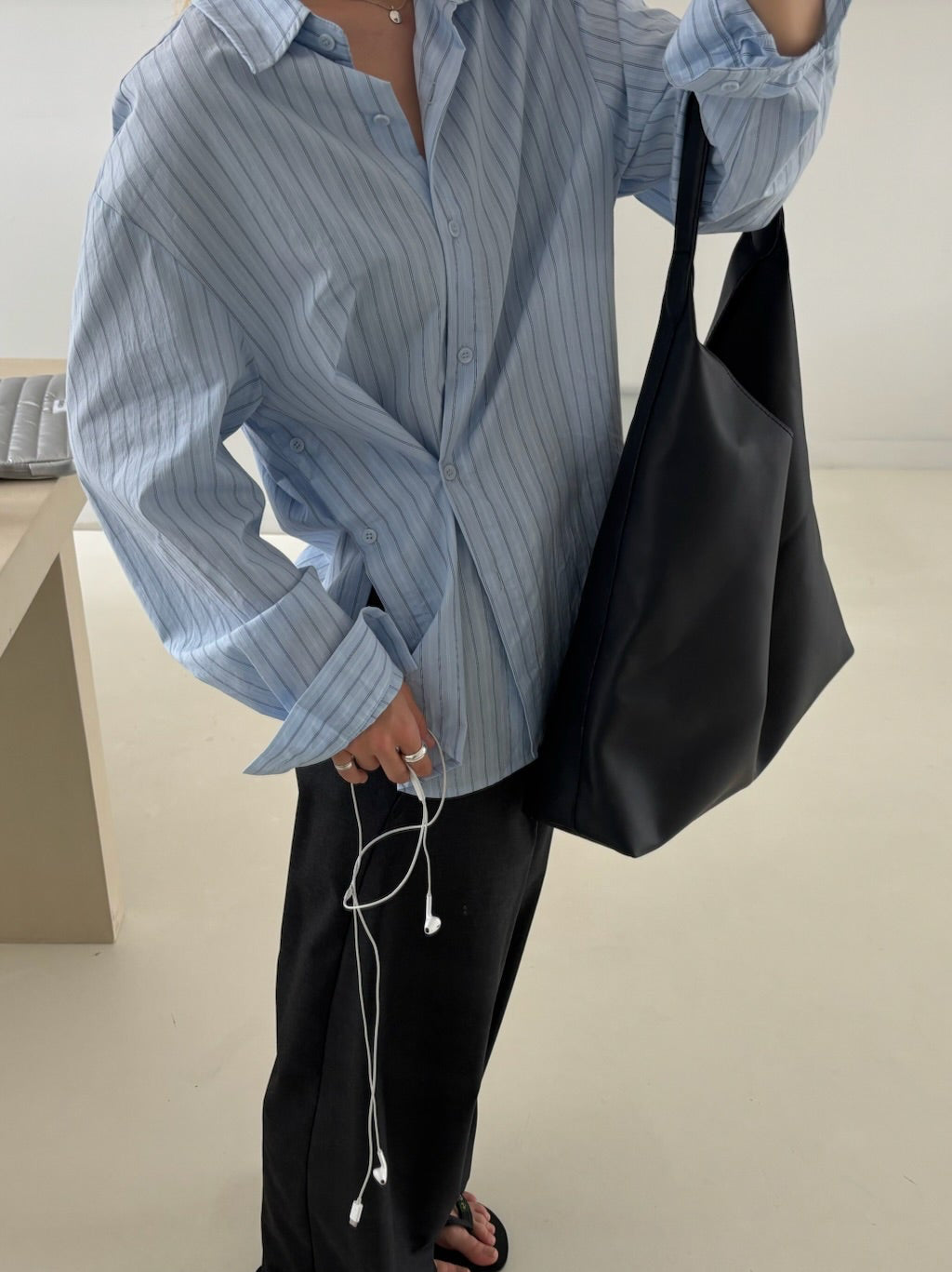 Amelie | Wrapped Striped Shirt