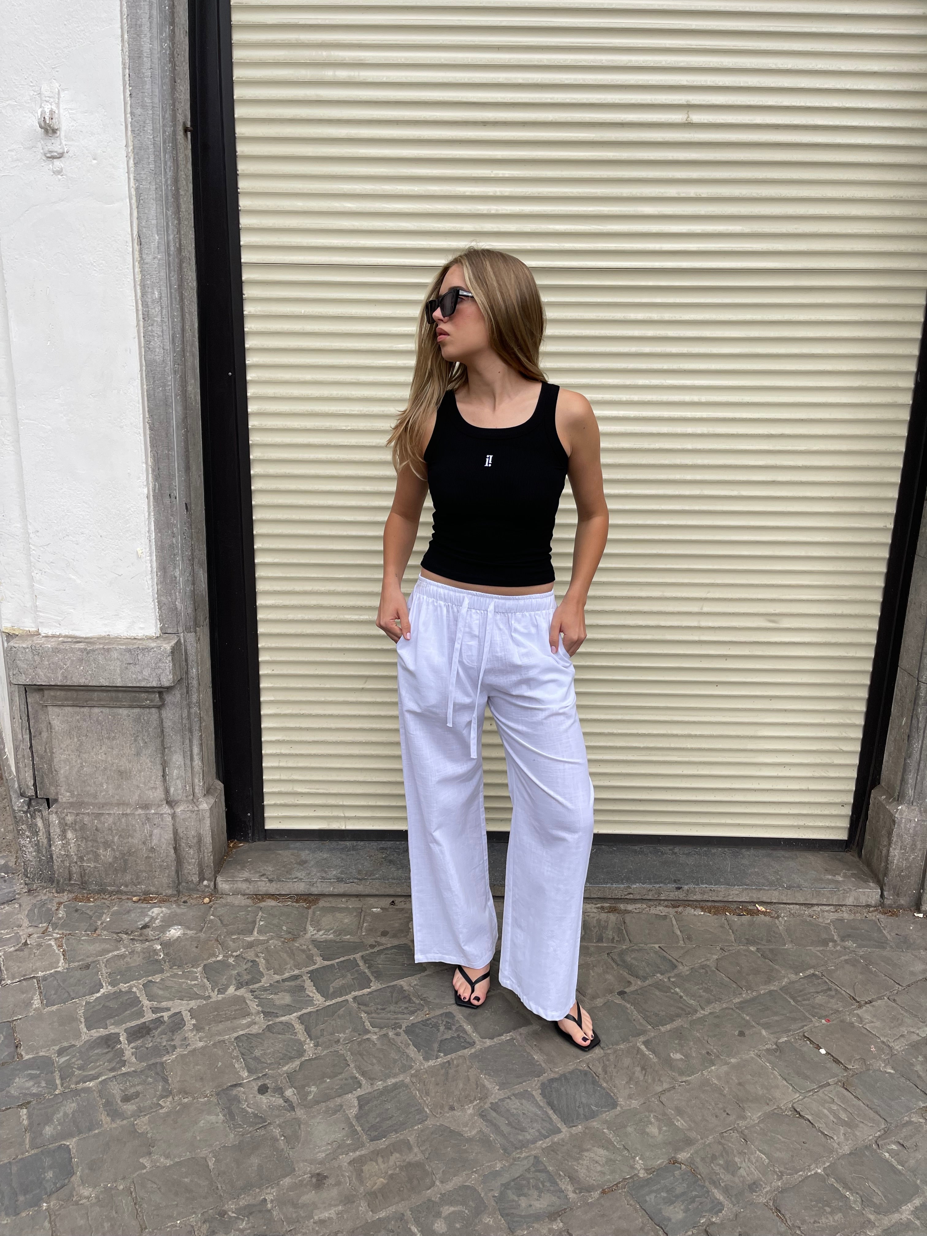 Miisto Logo Embroidery Top Black