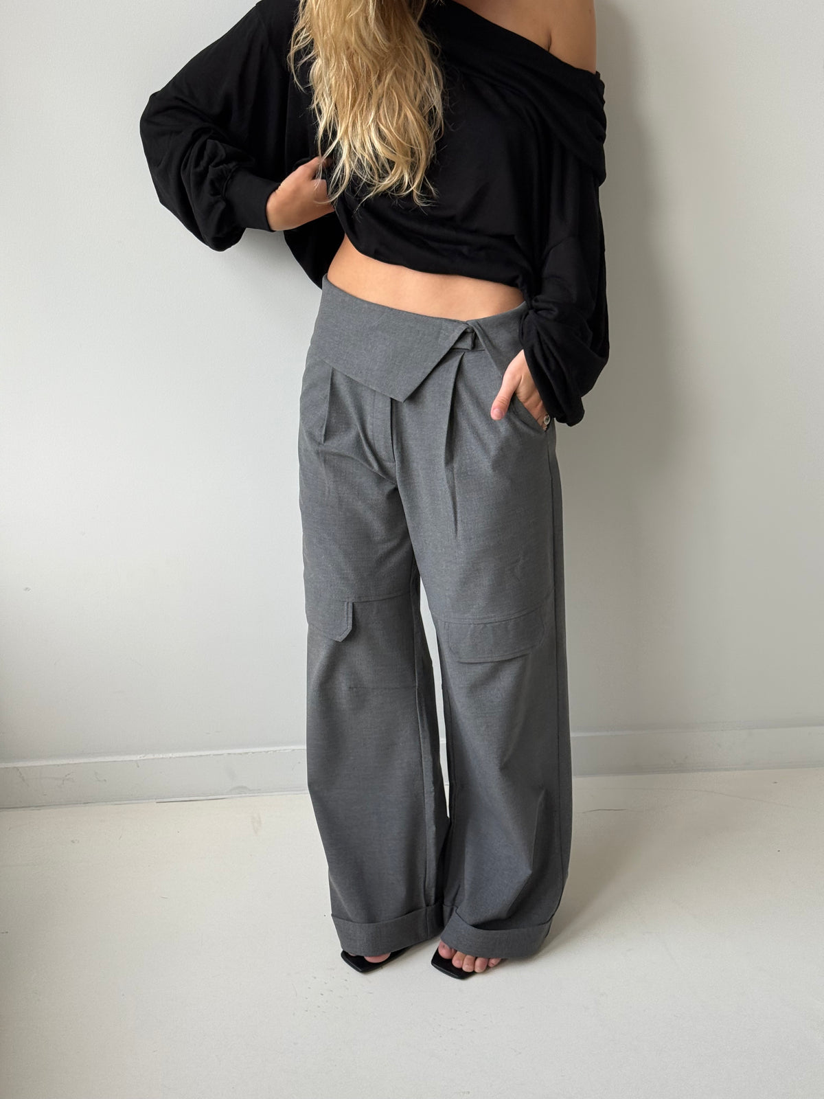 Paisley | Cargo Trousers Dark Grey