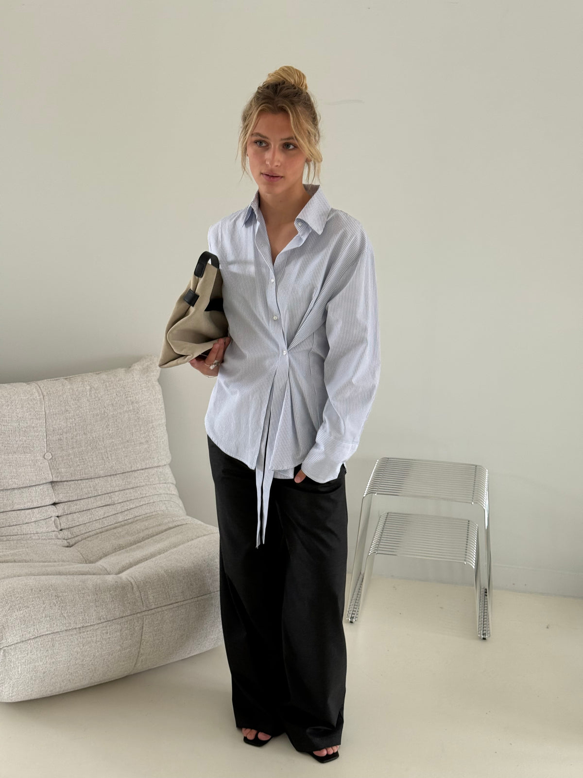 Avery | Wrapped Ribbon Shirt