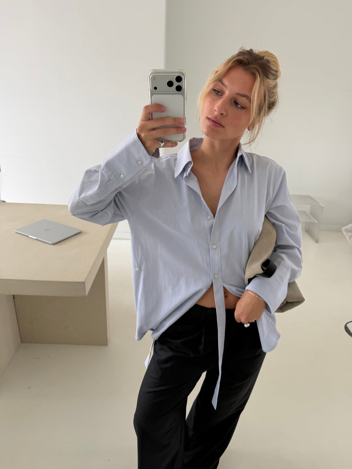 Avery | Wrapped Ribbon Shirt
