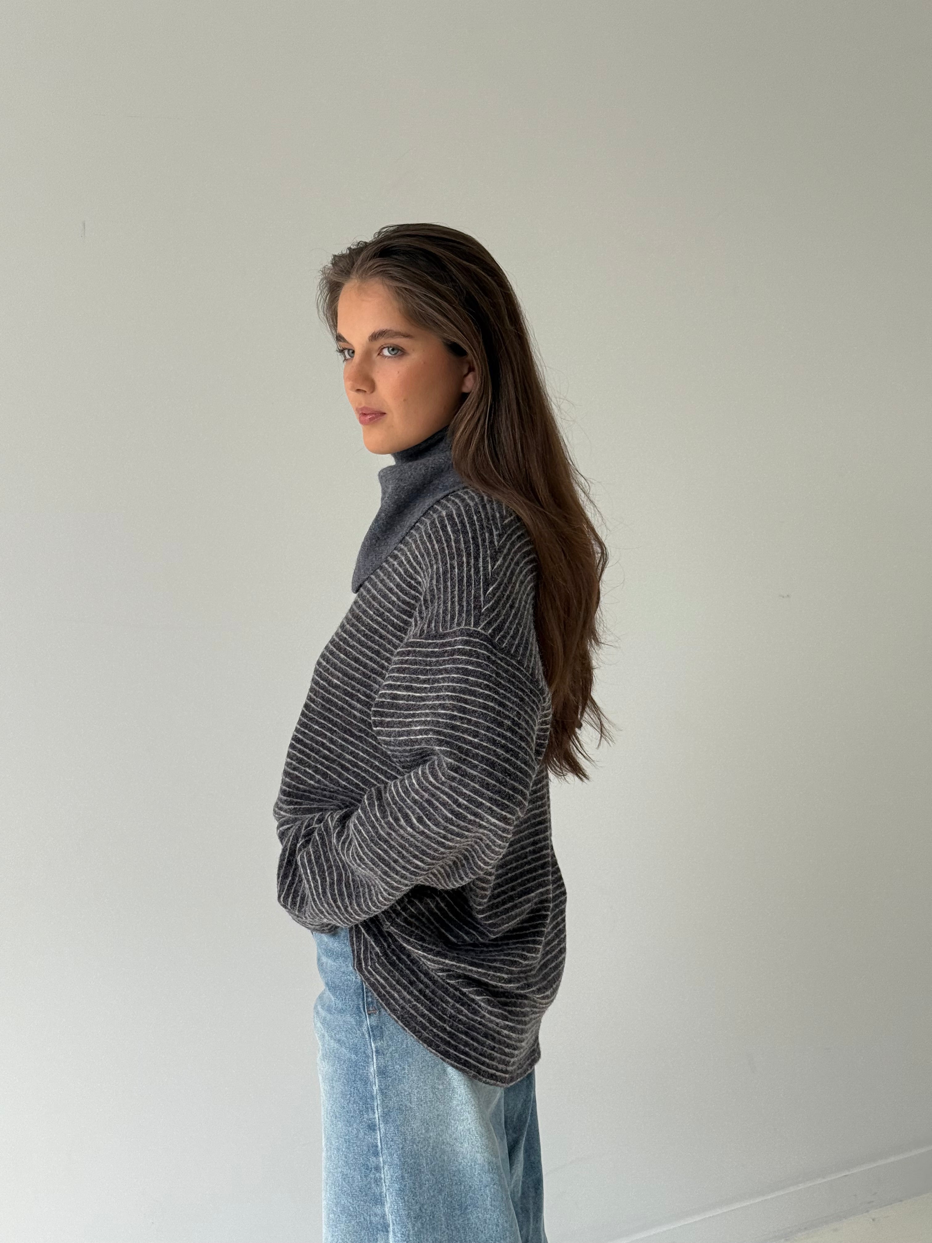 Bree | Striped Knit Pullover