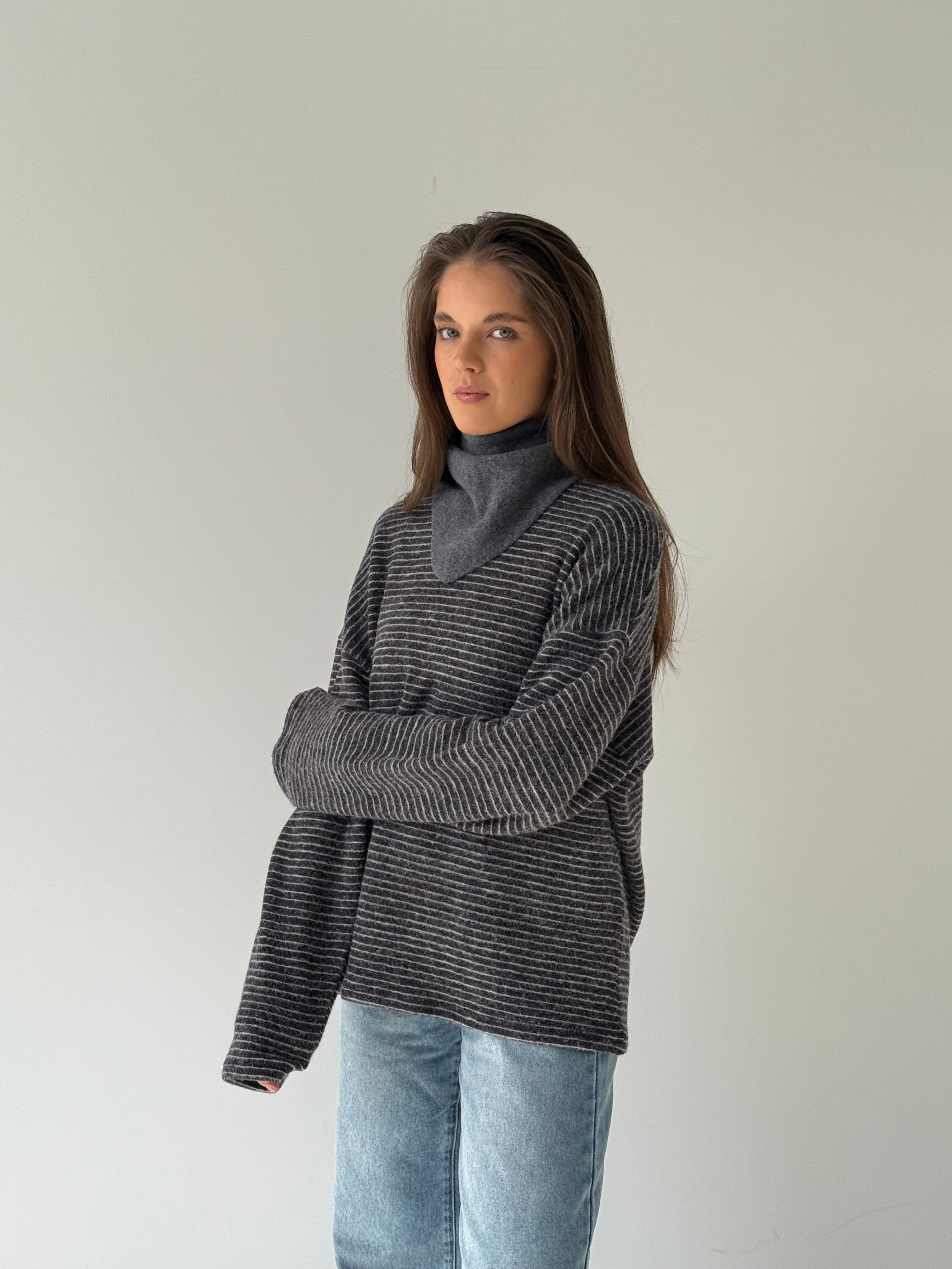 Bree | Striped Knit Pullover