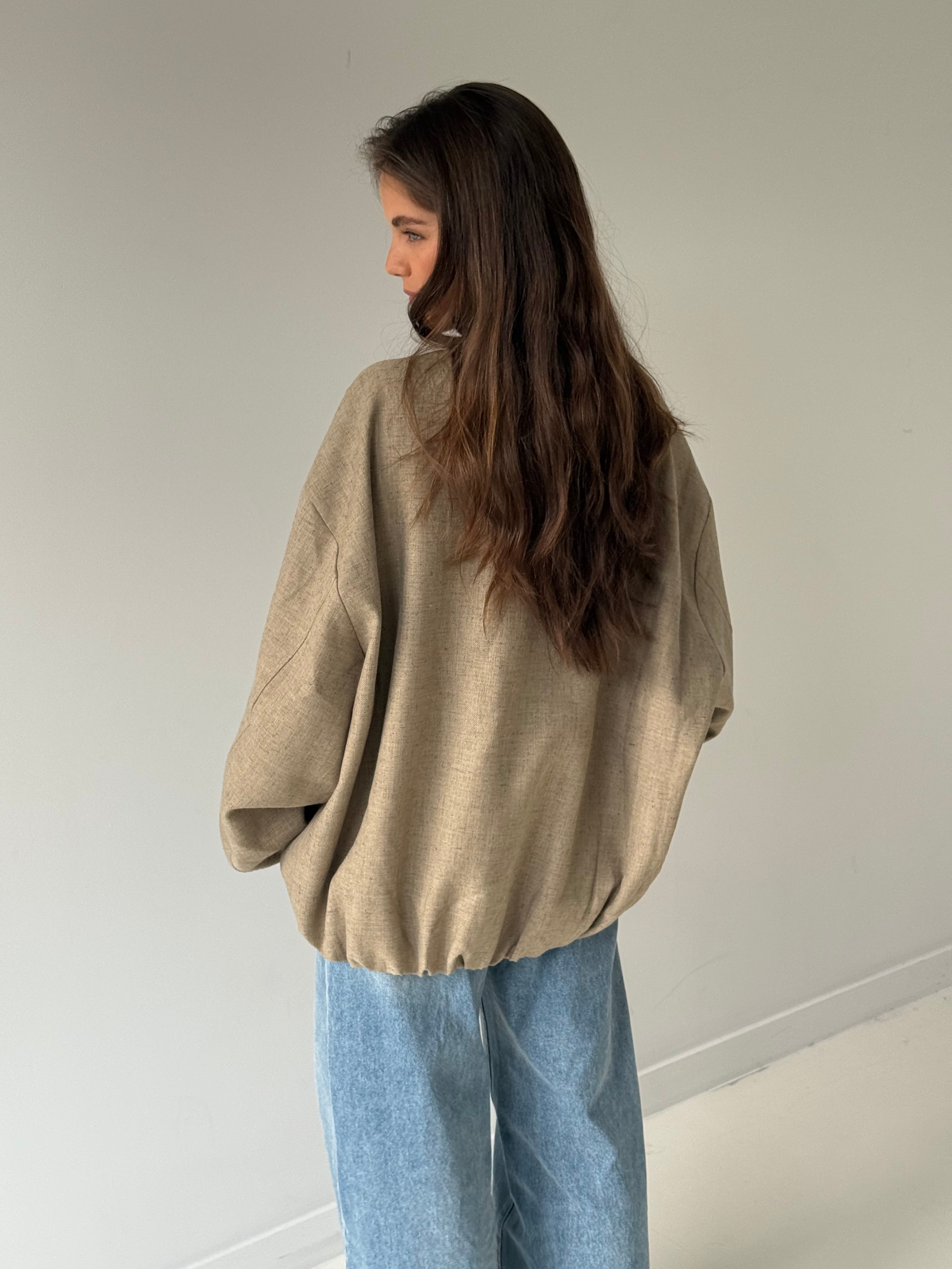 Verity | Button Bomber Jacket