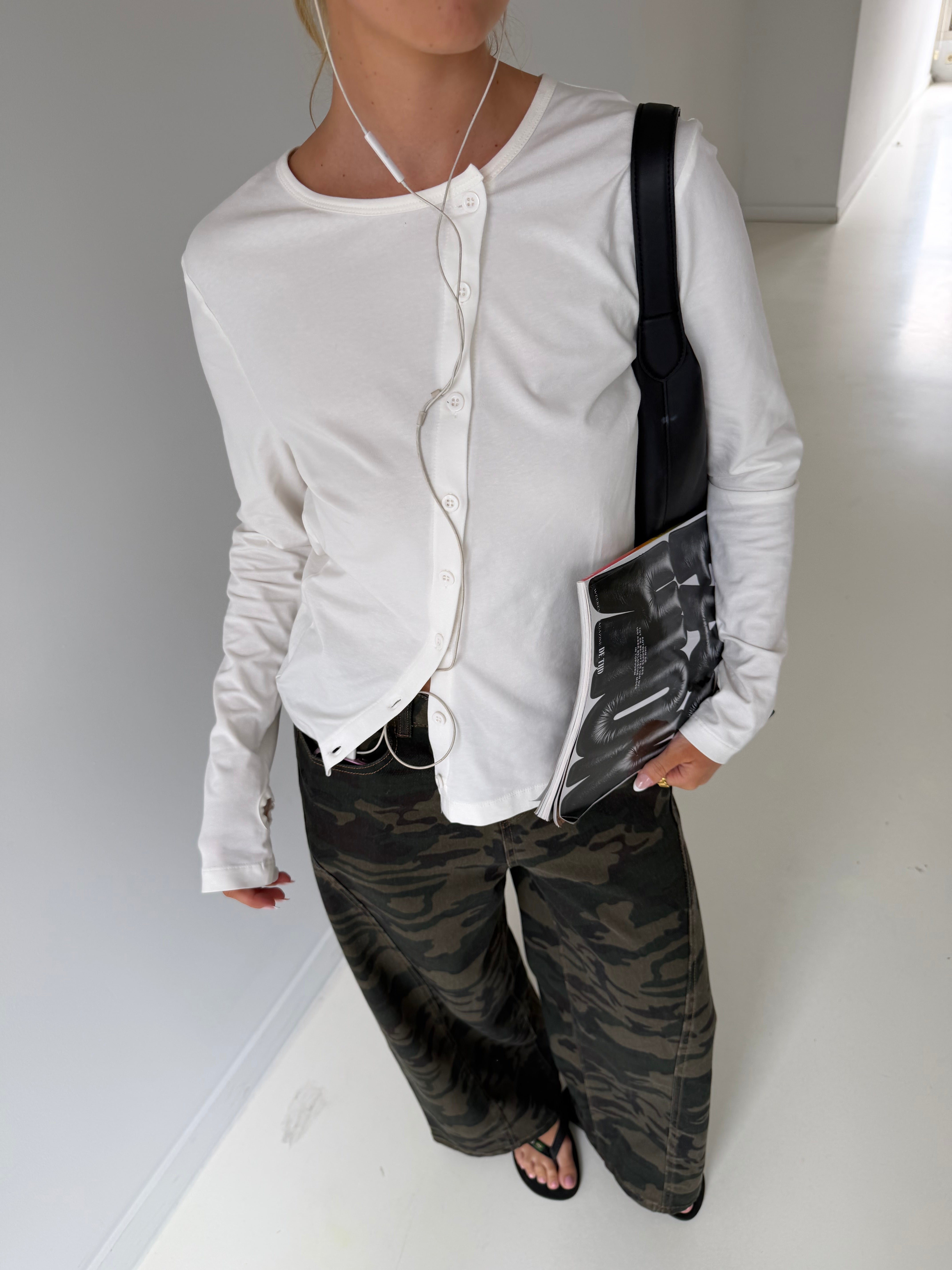 Ava | Buttoned Assymetric Top