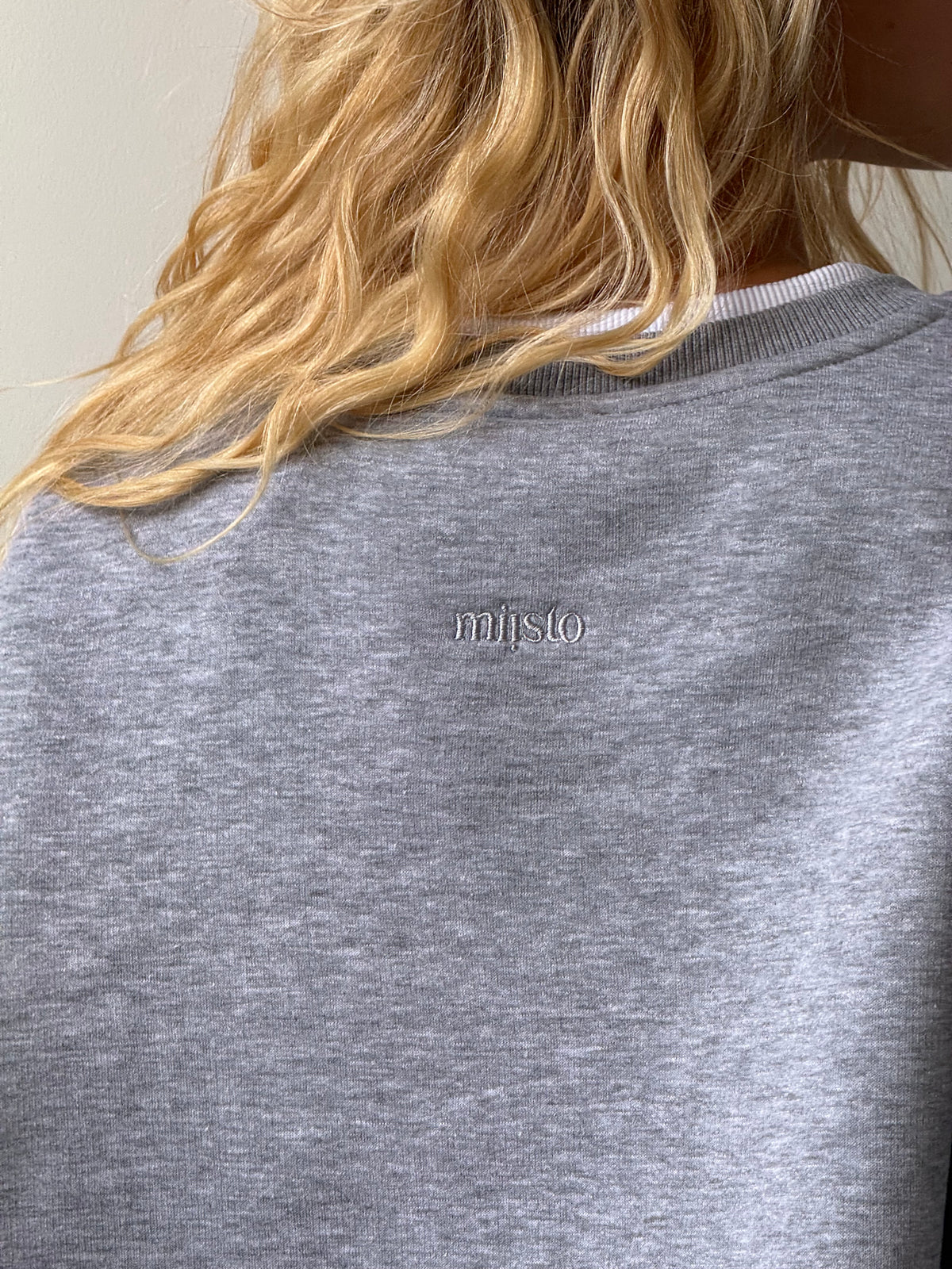 Bryan | Oversized Sweatshirt Double Collar - Grey