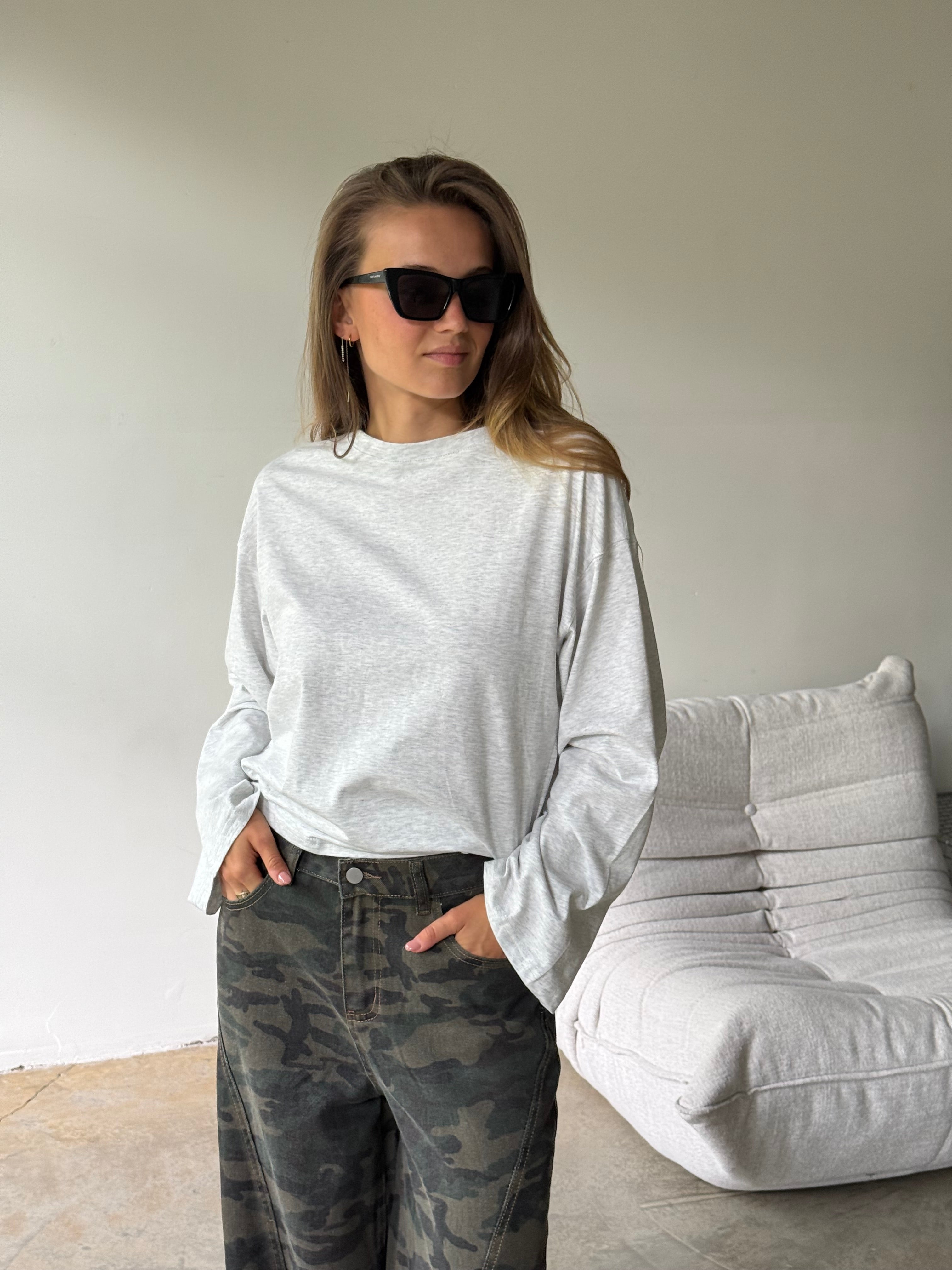Alea | Longsleeve Tshirt Marble Grey