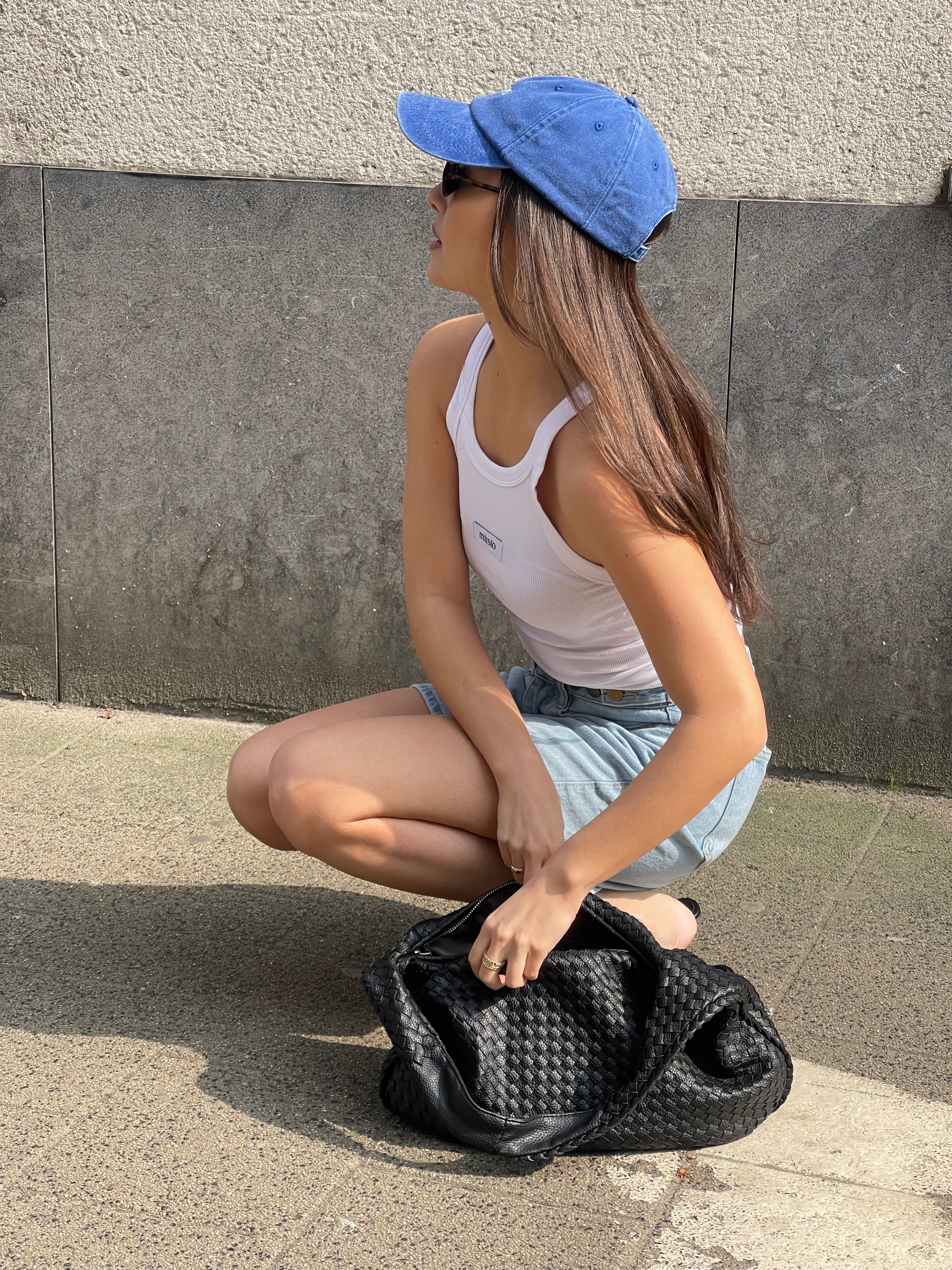 Miisto Logo Cap Washed Bright Blue