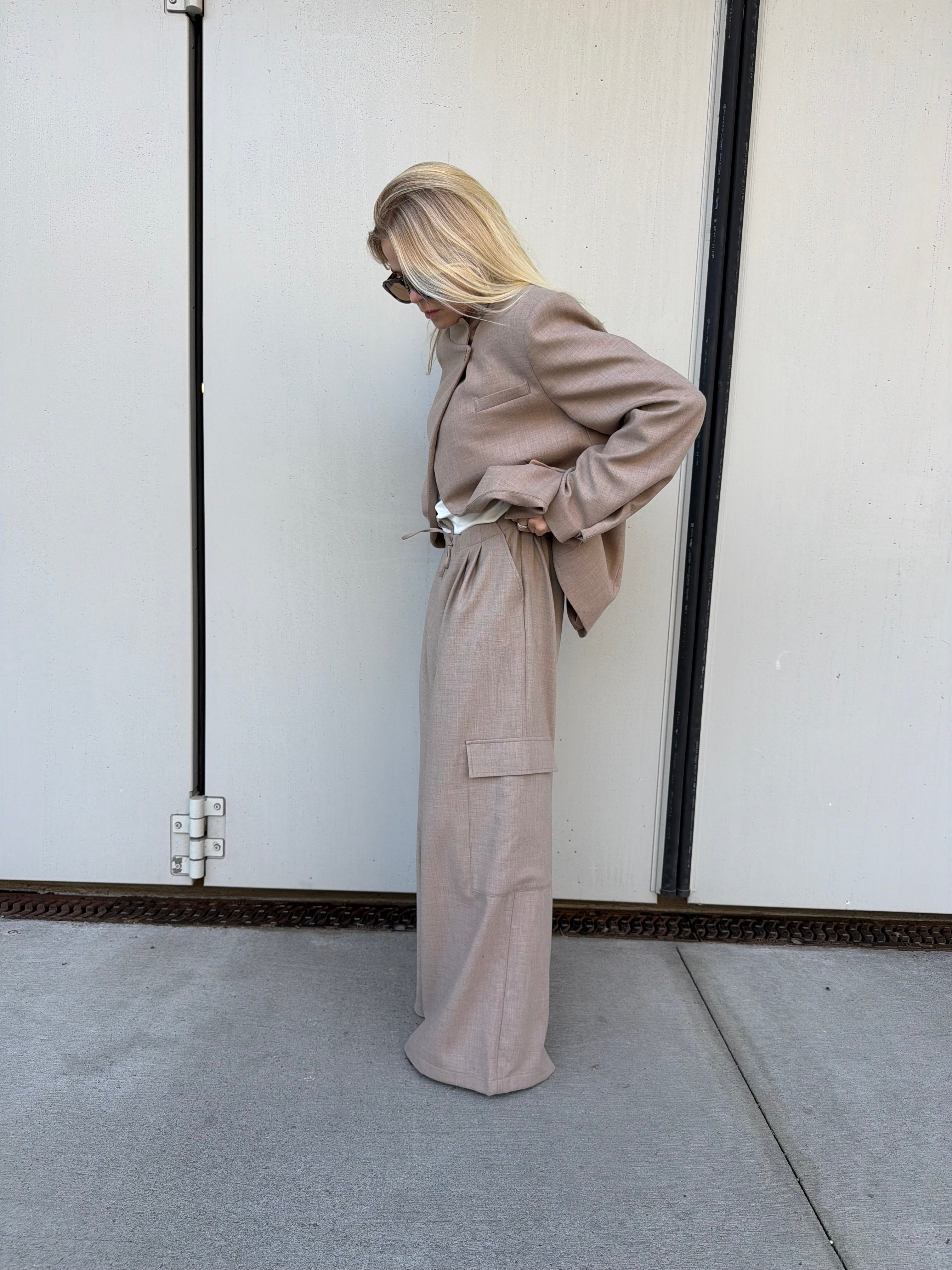 Parker | Cargo Trousers - Beige