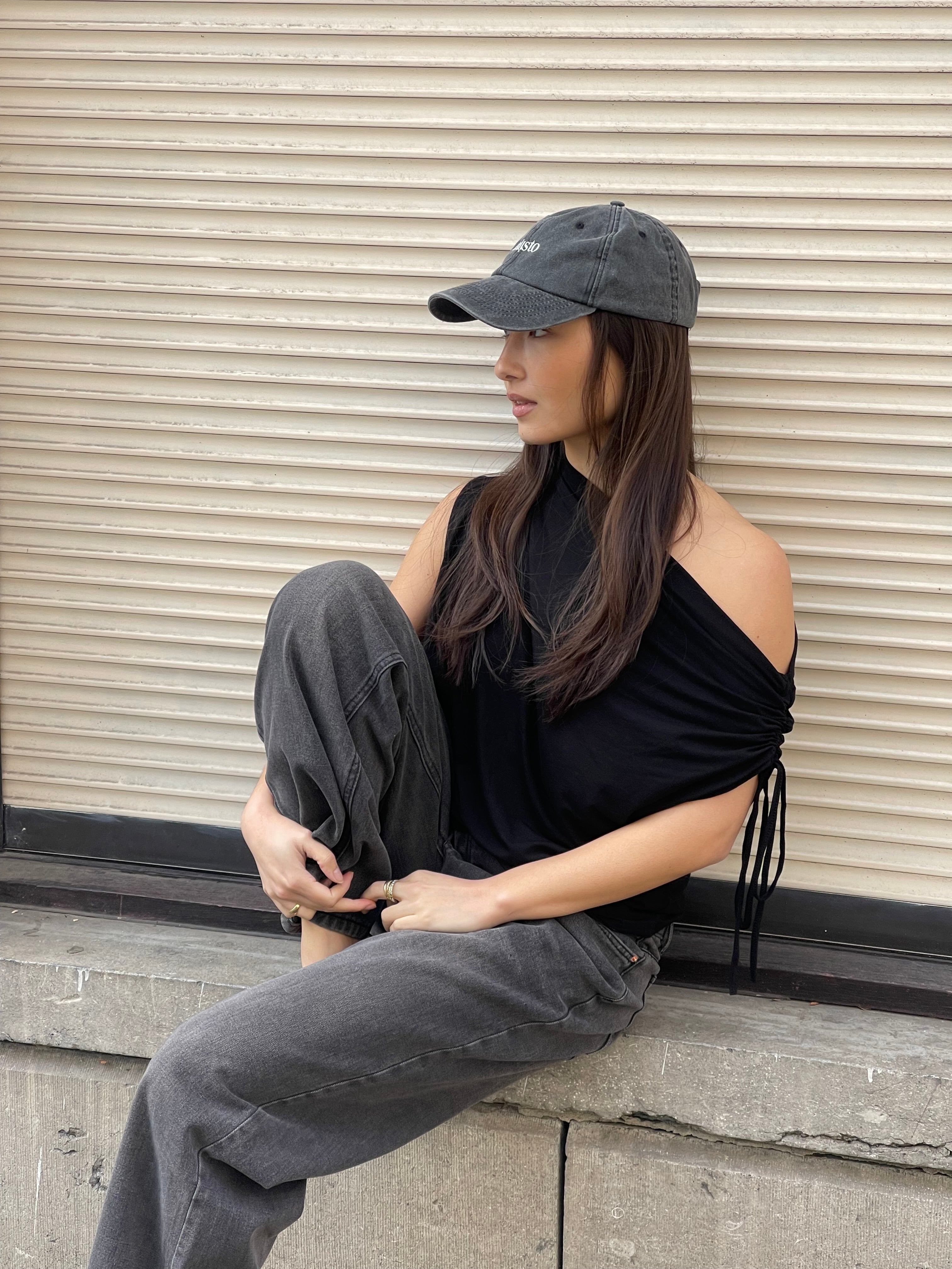 Miisto Logo Cap Washed grey