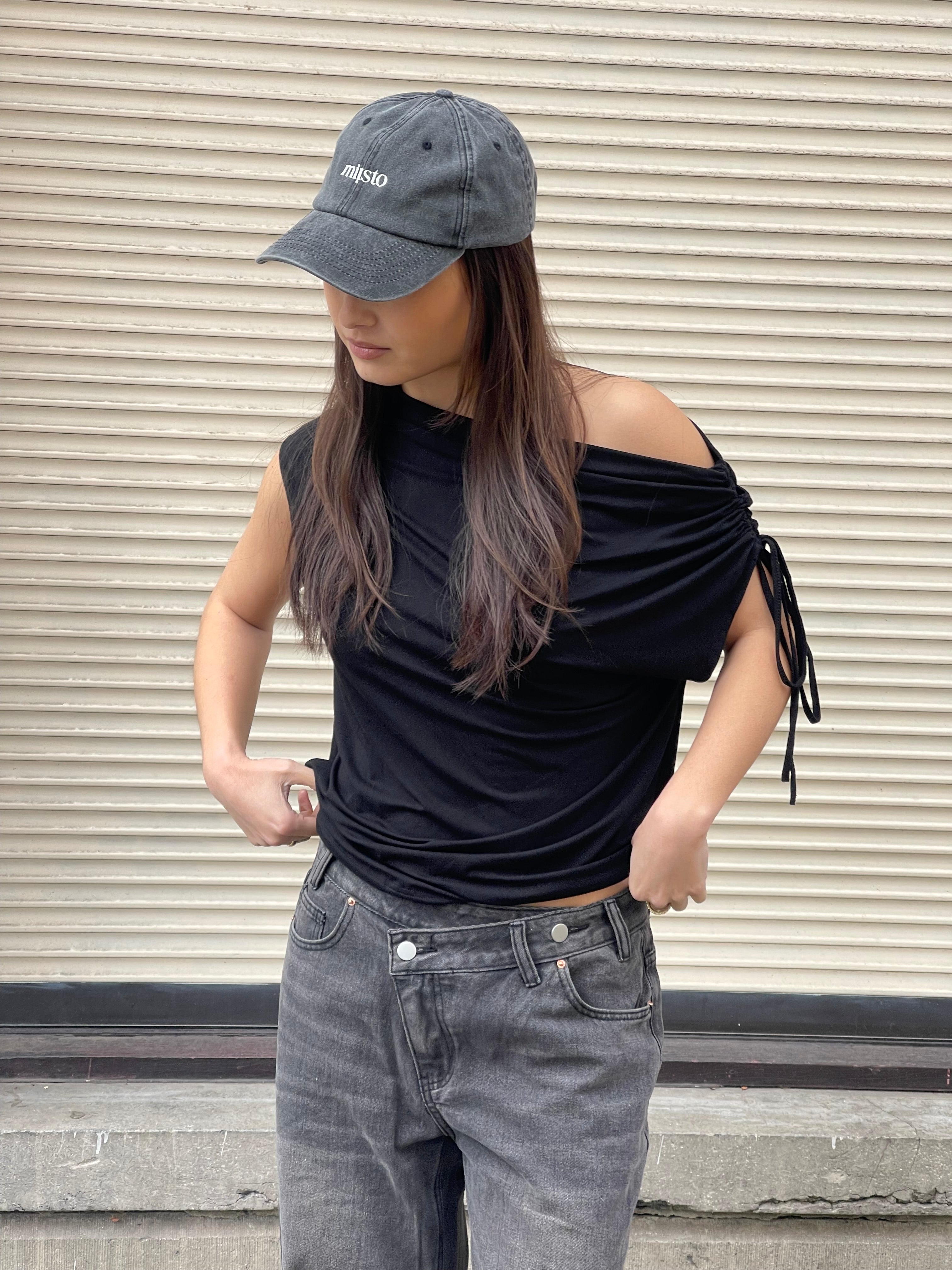 Miisto Logo Cap Washed grey