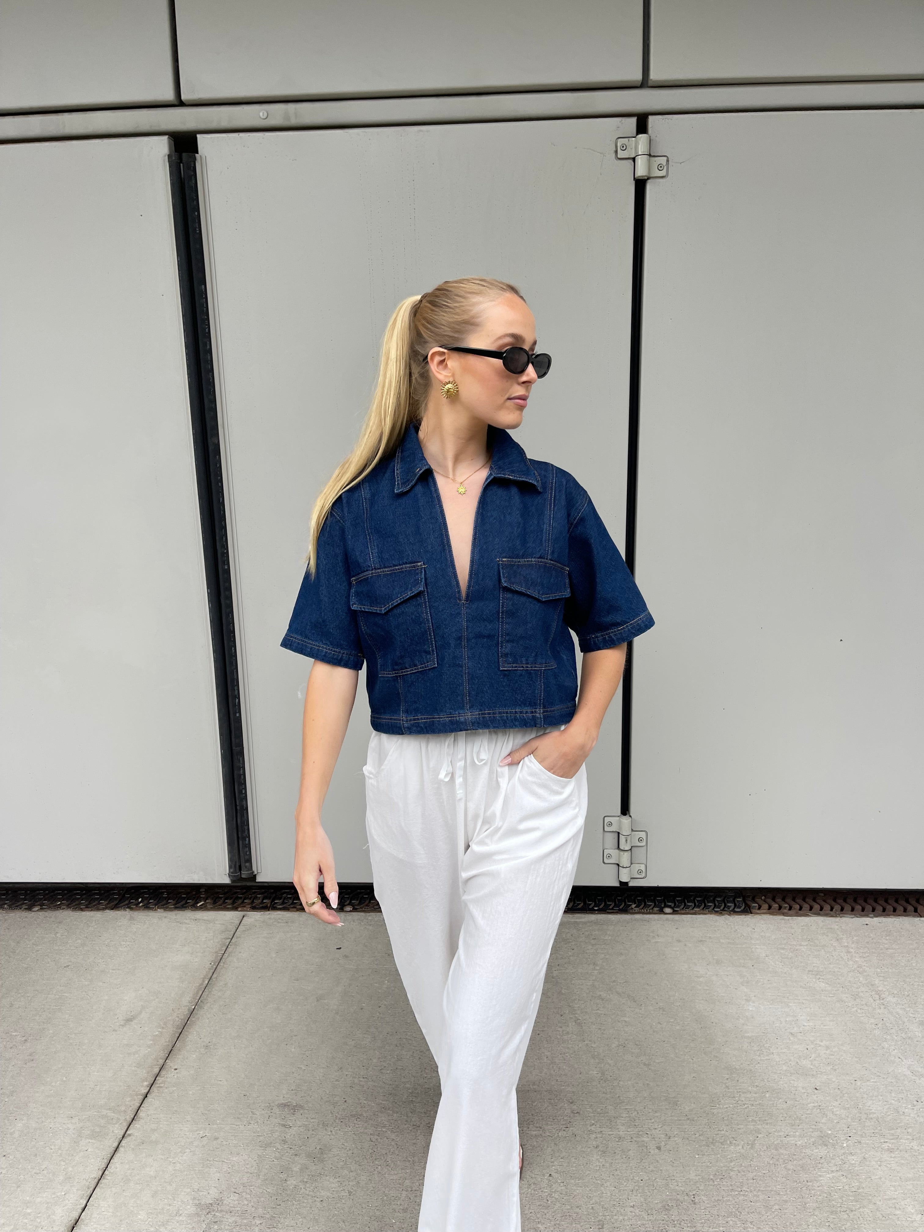 Sage | Denim Shirt