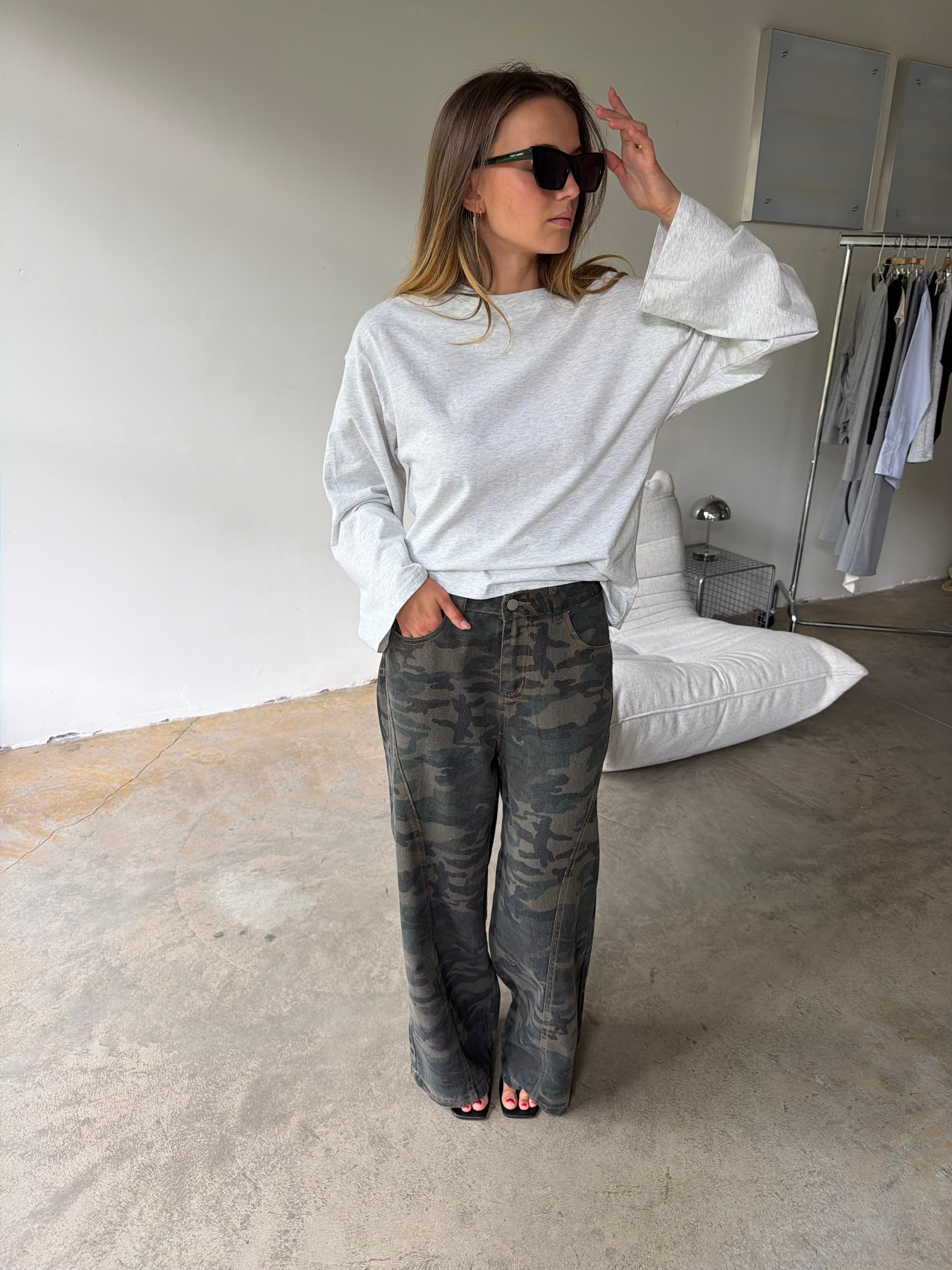 Alea | Longsleeve Tshirt Marble Grey