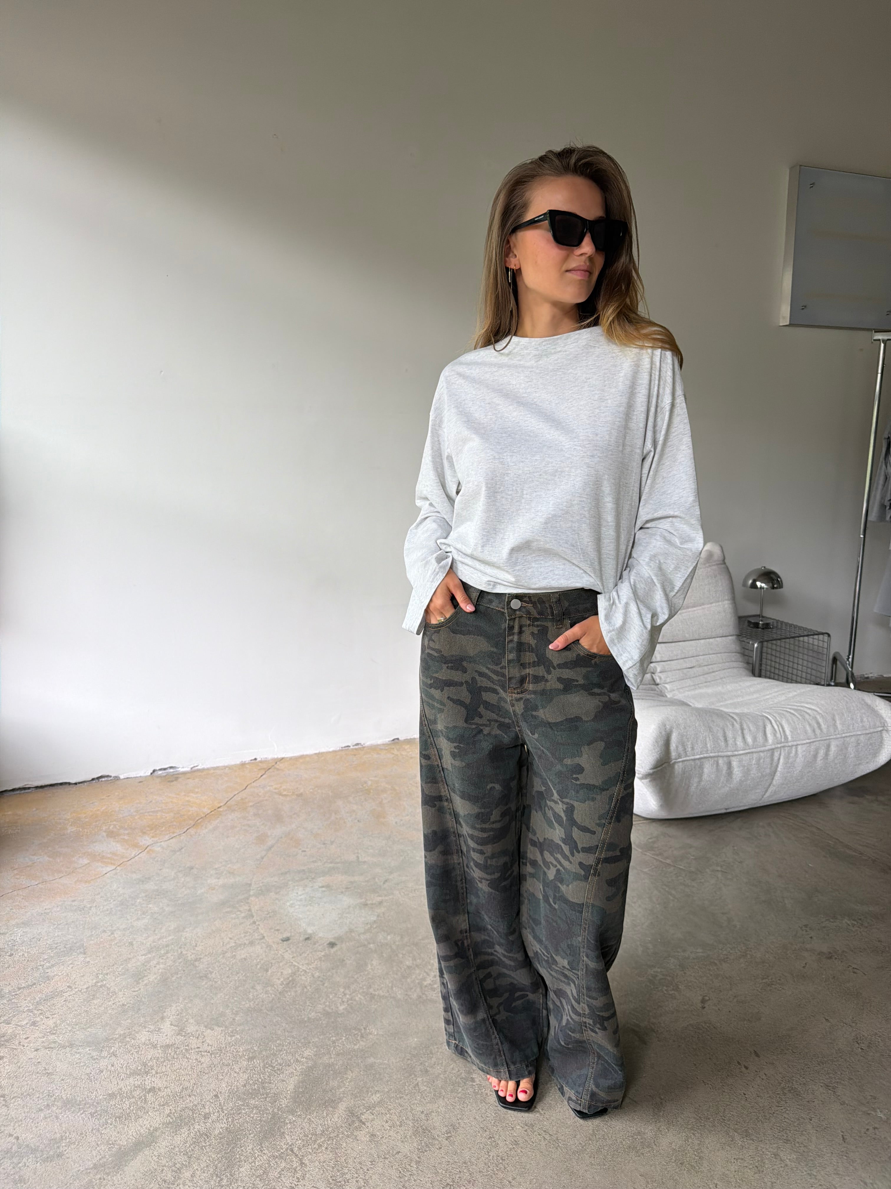 Alea | Longsleeve Tshirt Marble Grey