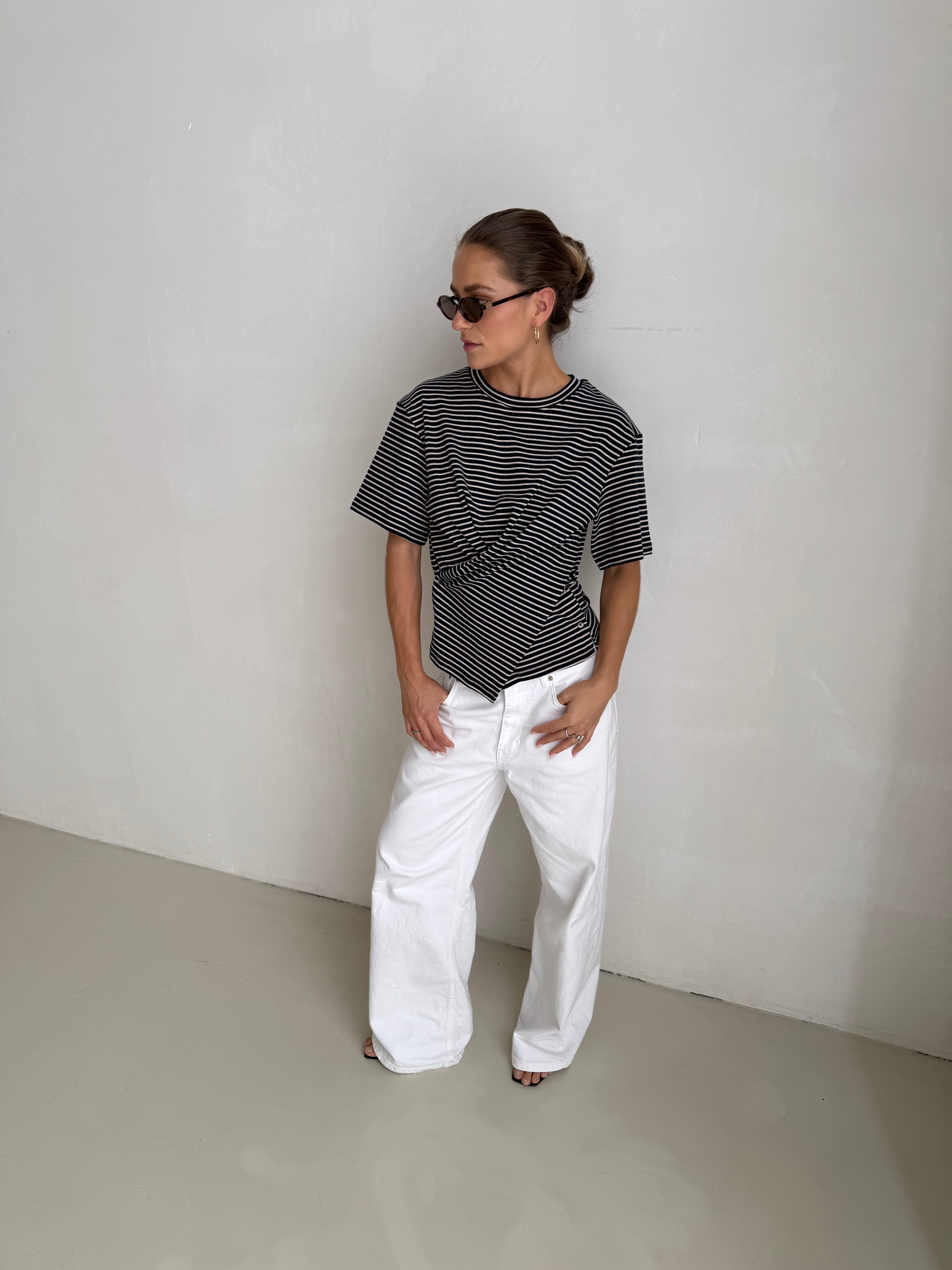Alyse | Wrapped Tshirt Dark Blue