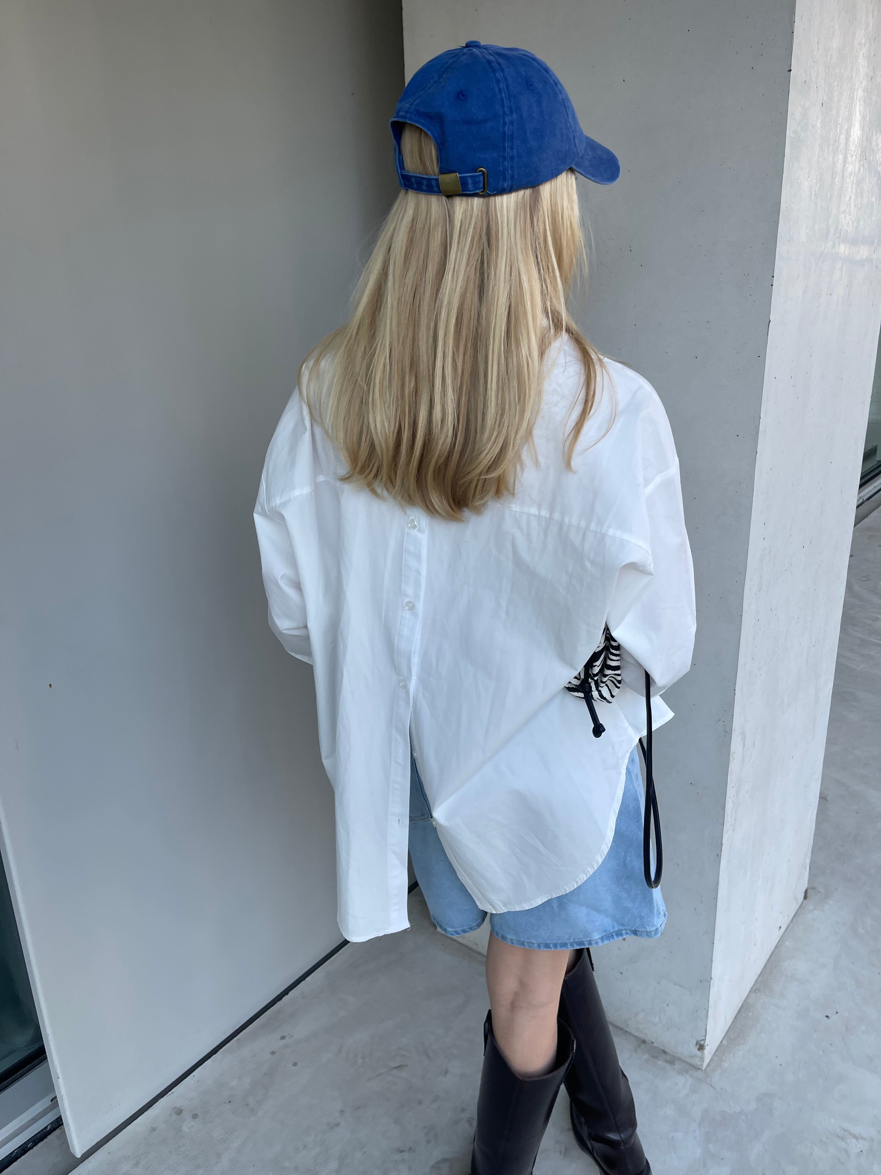 Miisto Logo Cap Washed Bright Blue