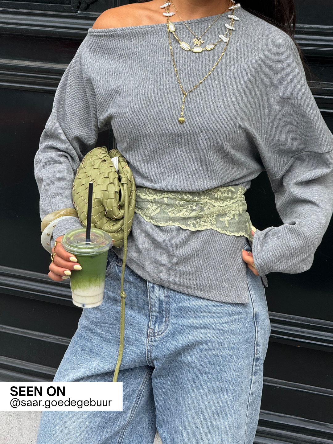 Asher | One Shoulder Top Grey