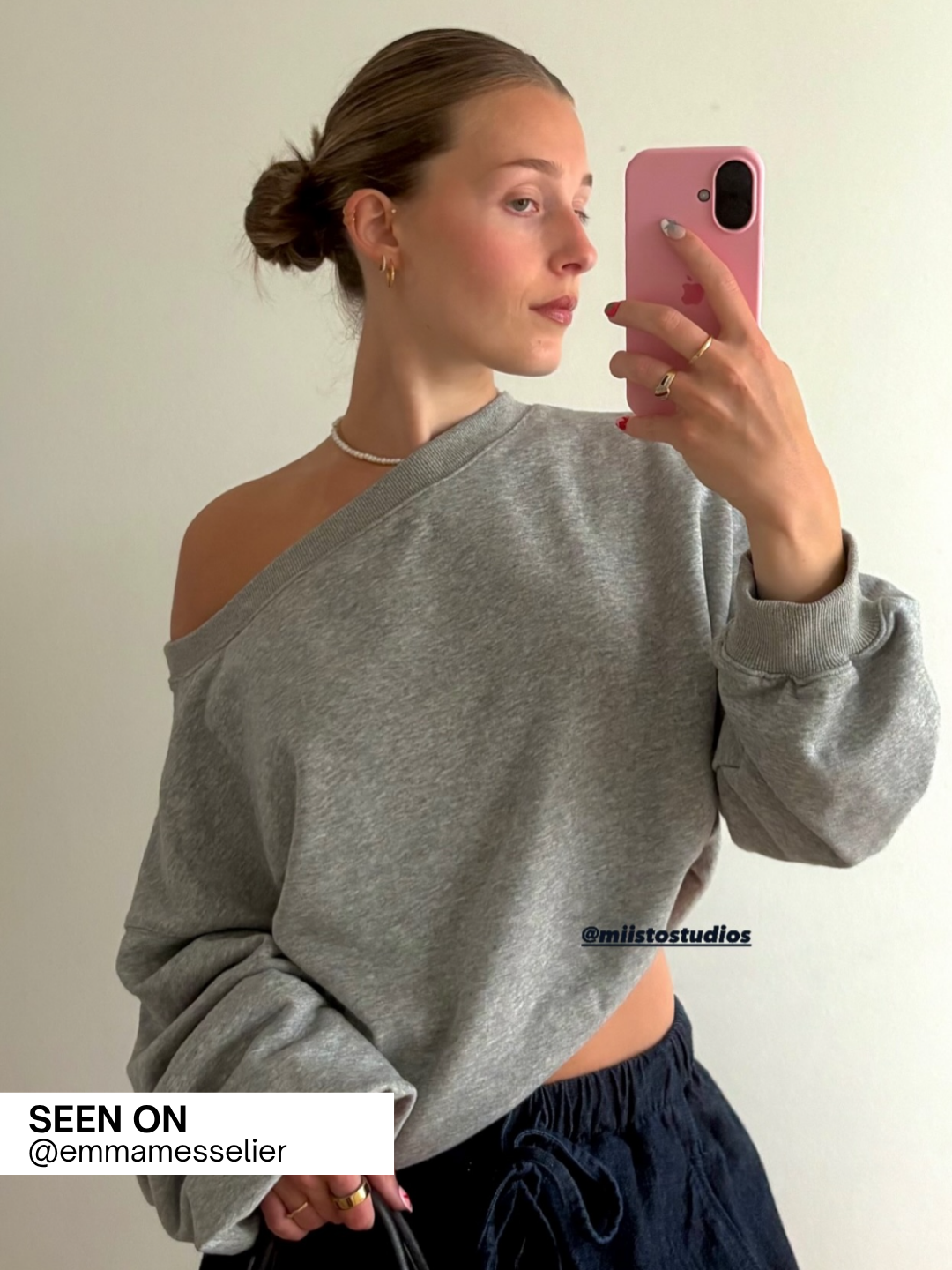 Bella | Oversized One Shoulder Sweatshirt