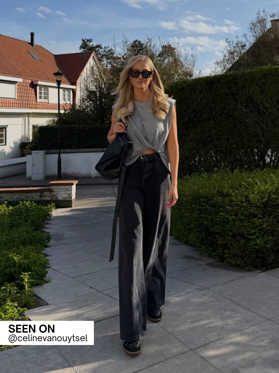 Abby | Pleated Shoulder Tshirt