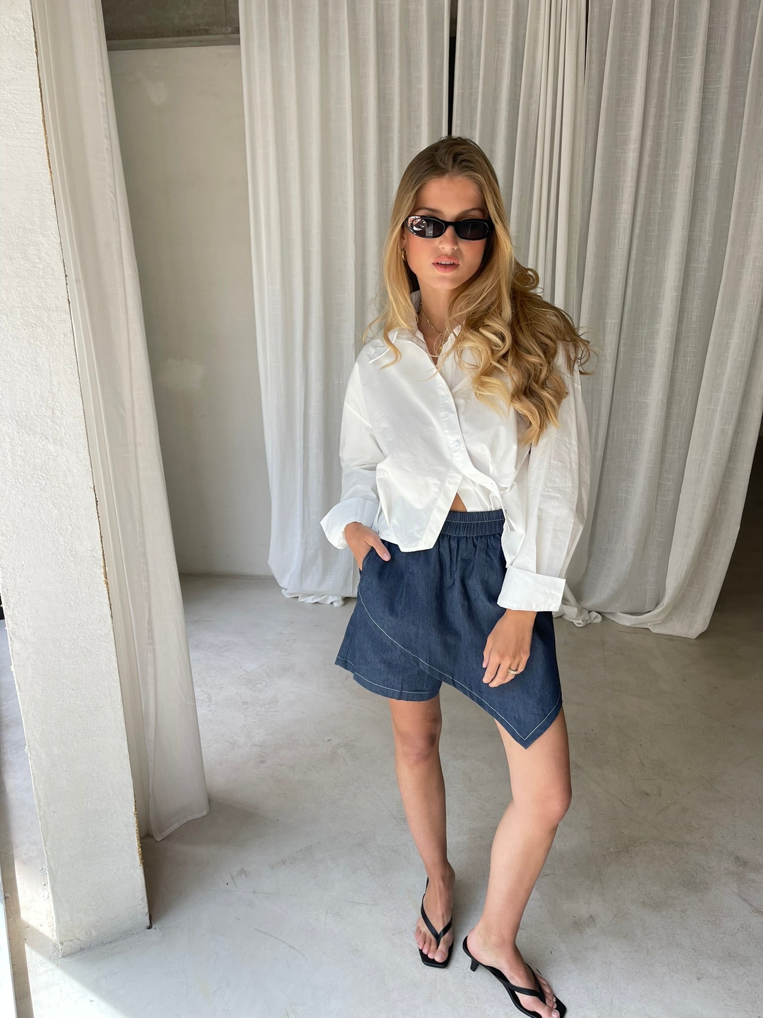 Skylar | Denim Short Skirt