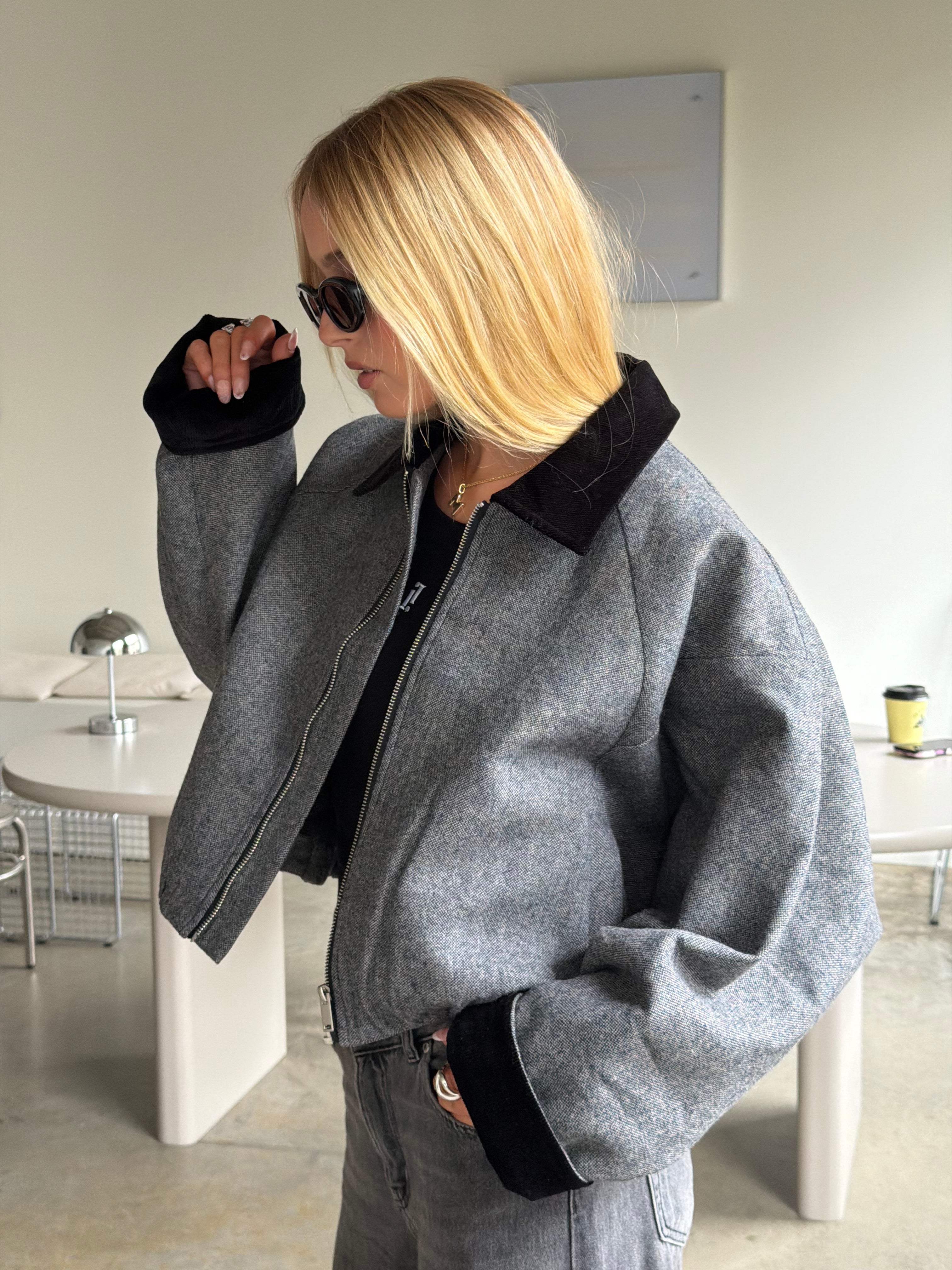 Elliot | Wool Bomber Jacket