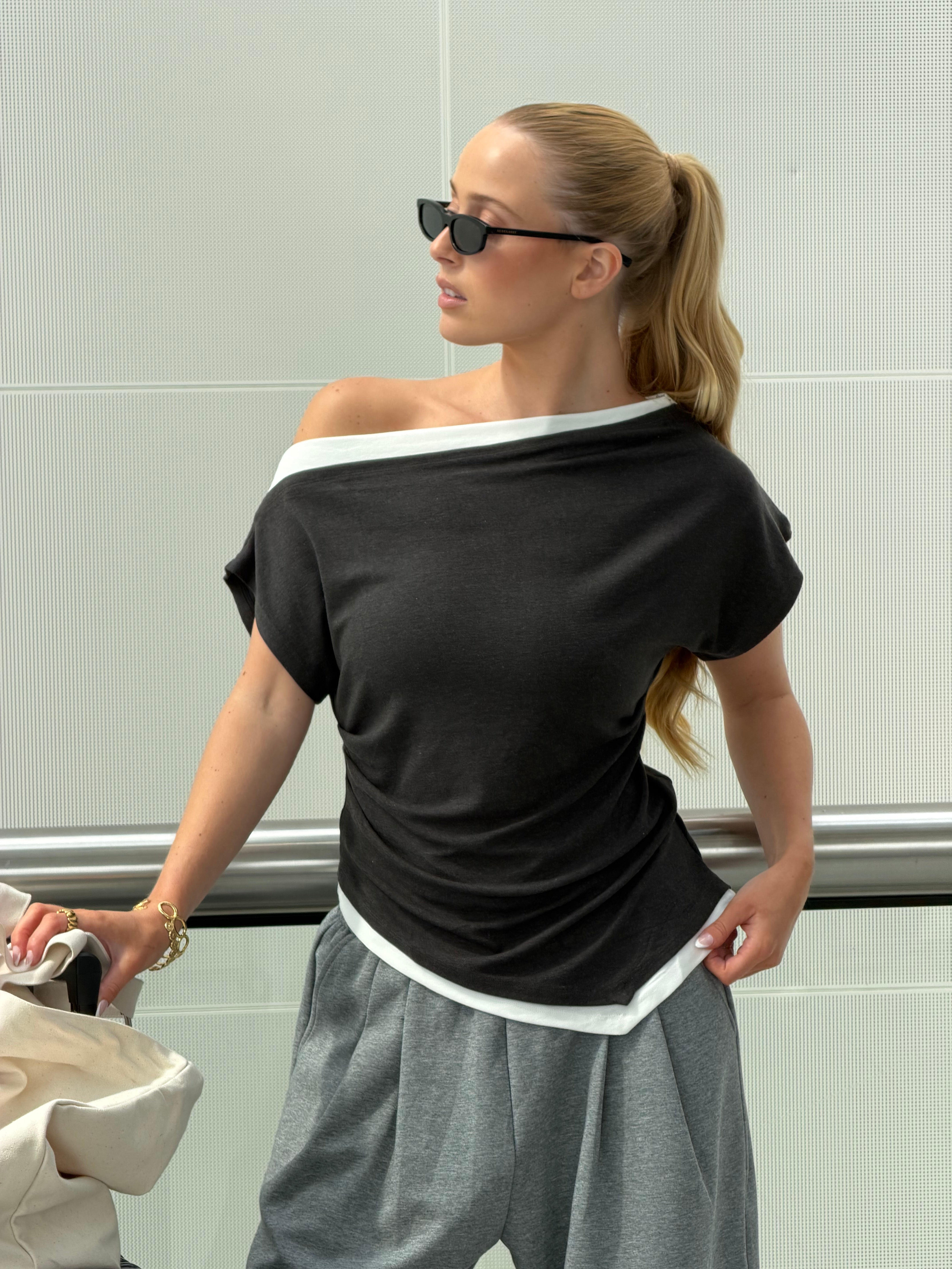 Archie | One Shoulder Layered Top