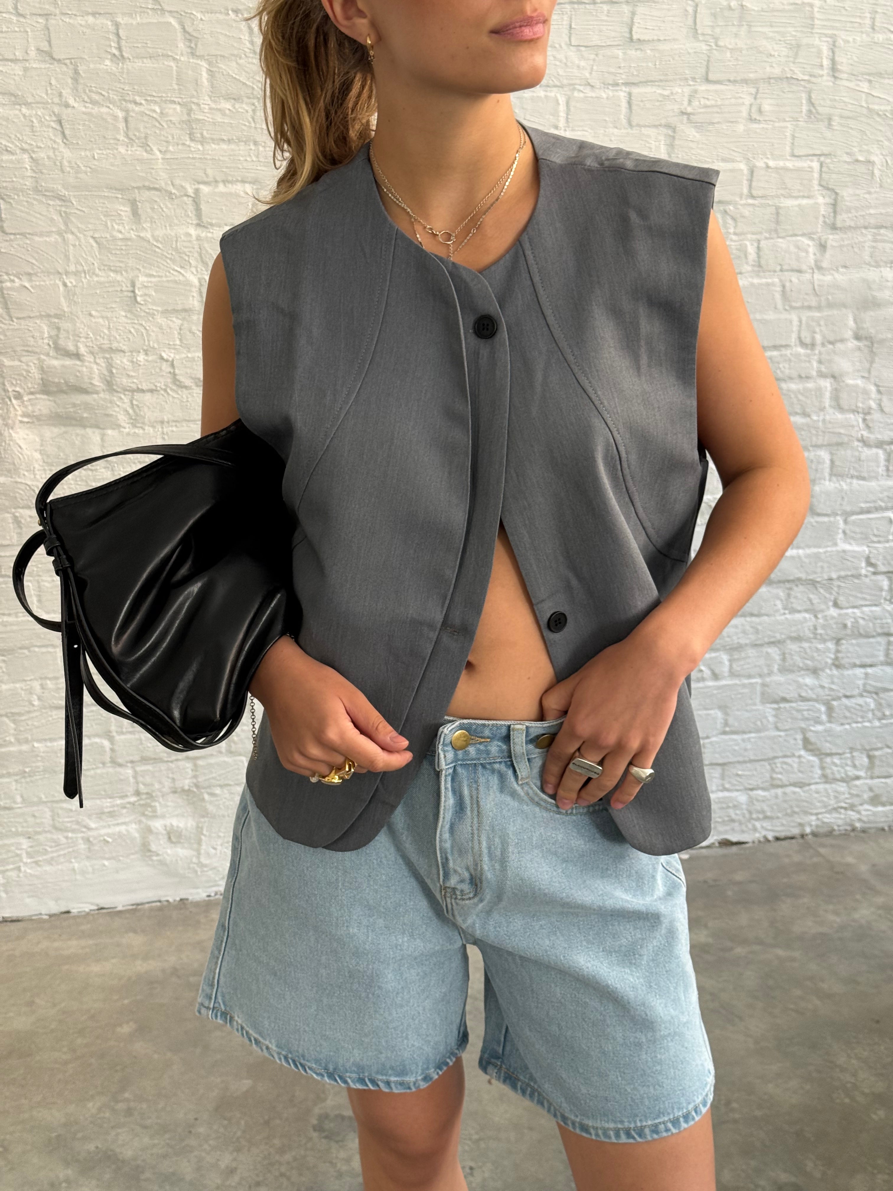 Emma | Double Layered Sleeveless Vest