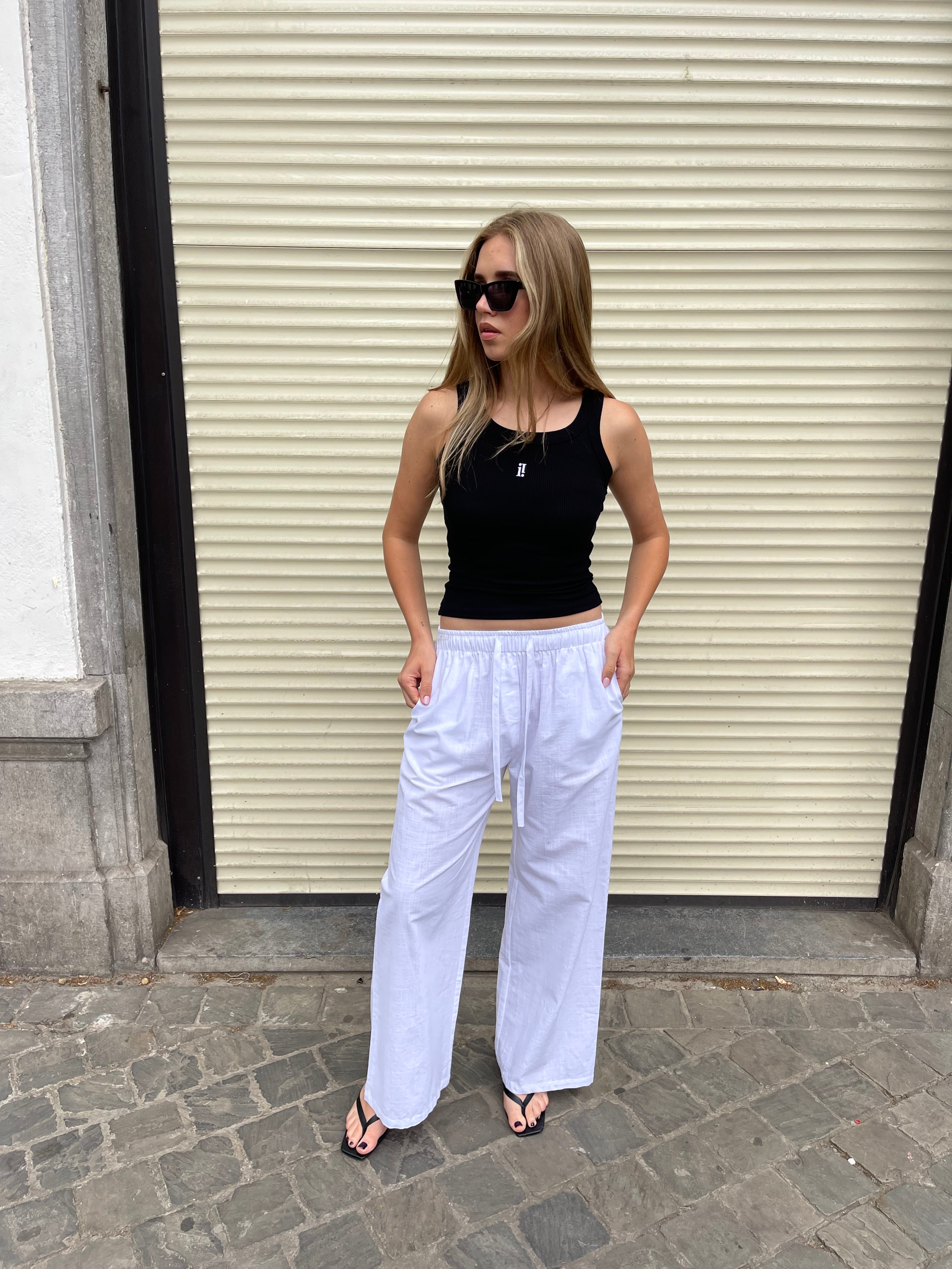 Miisto Logo Embroidery Top Black