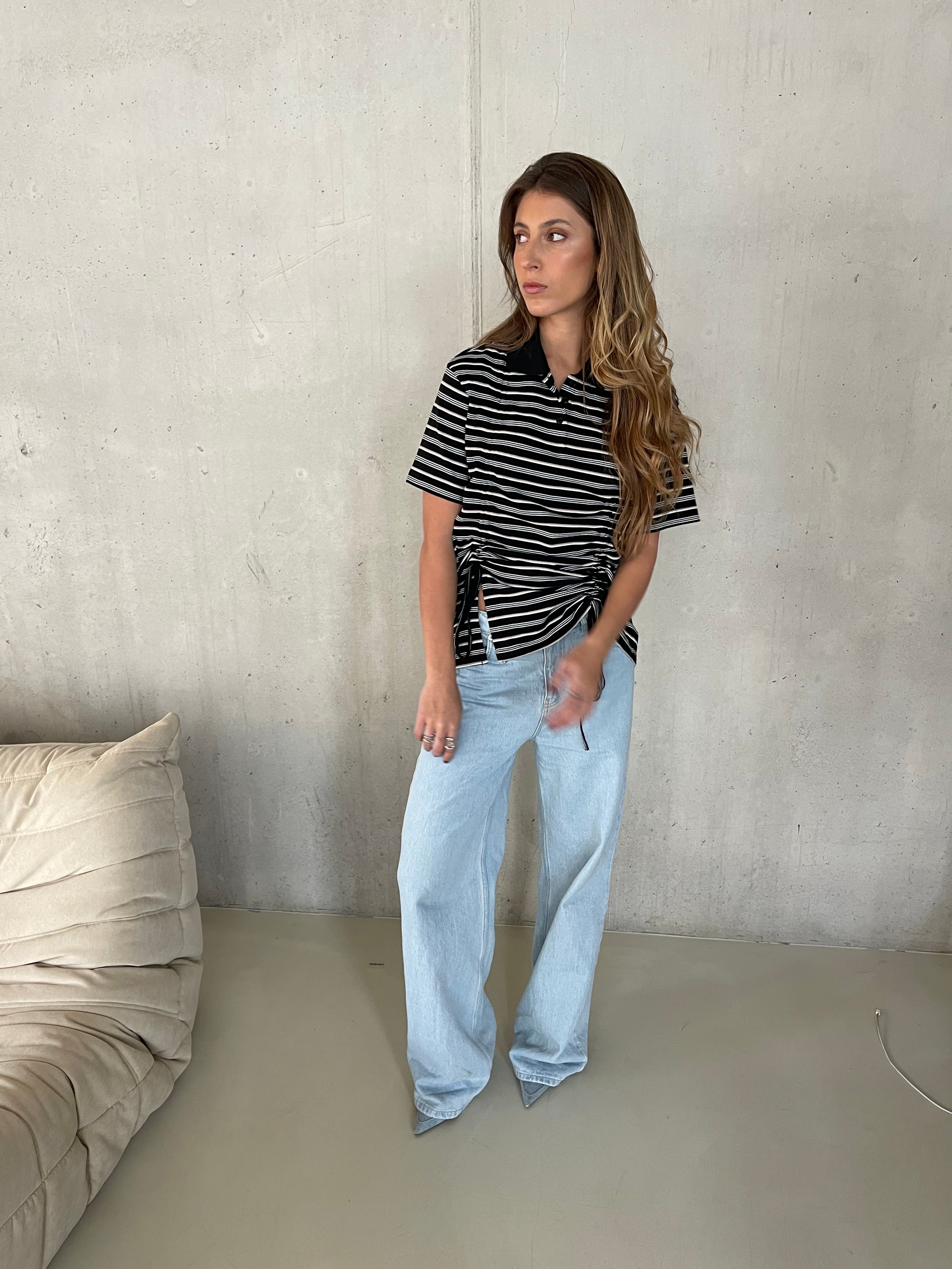 Amari | Striped Tied Tshirt