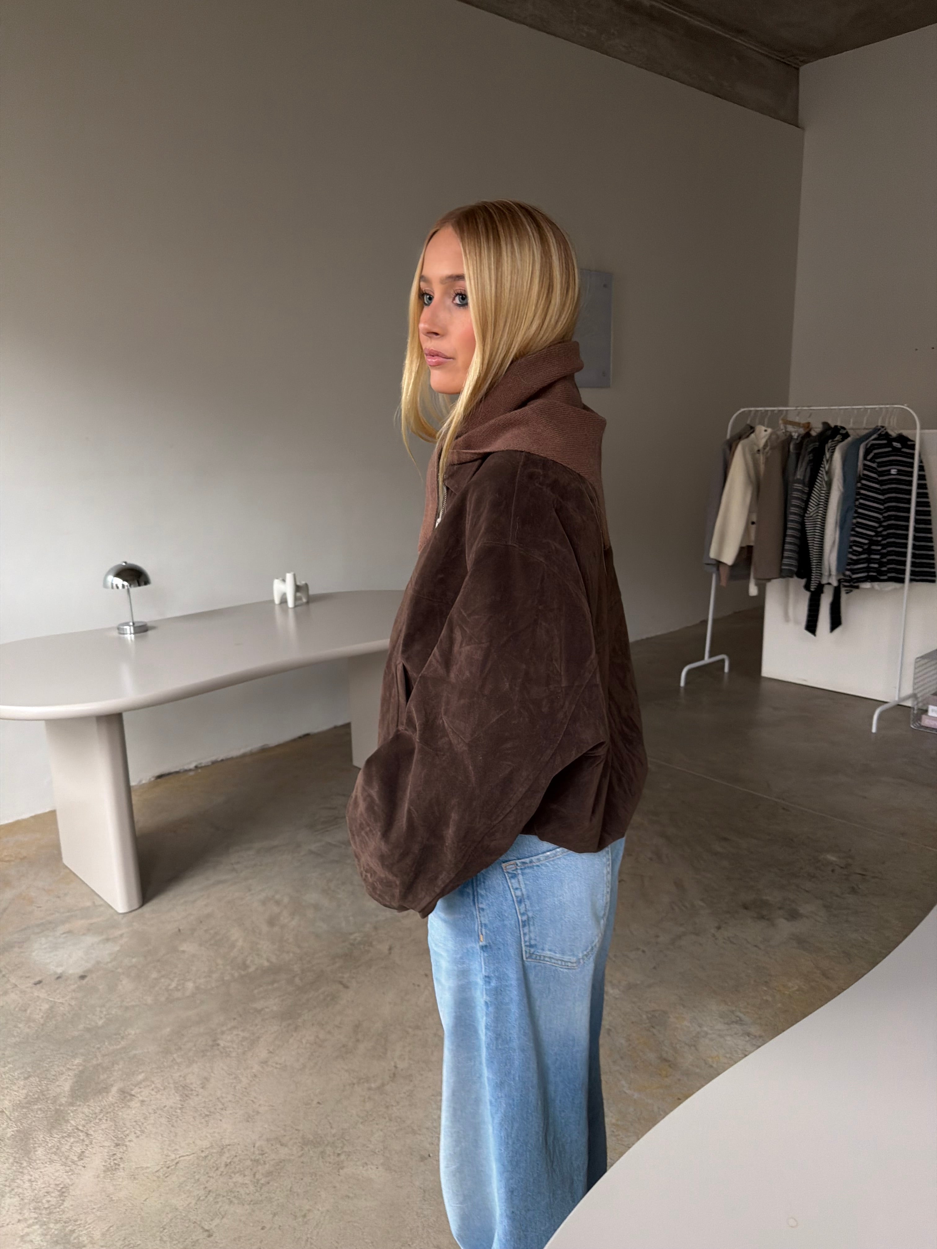 Wool Triangle Scarf - Beige