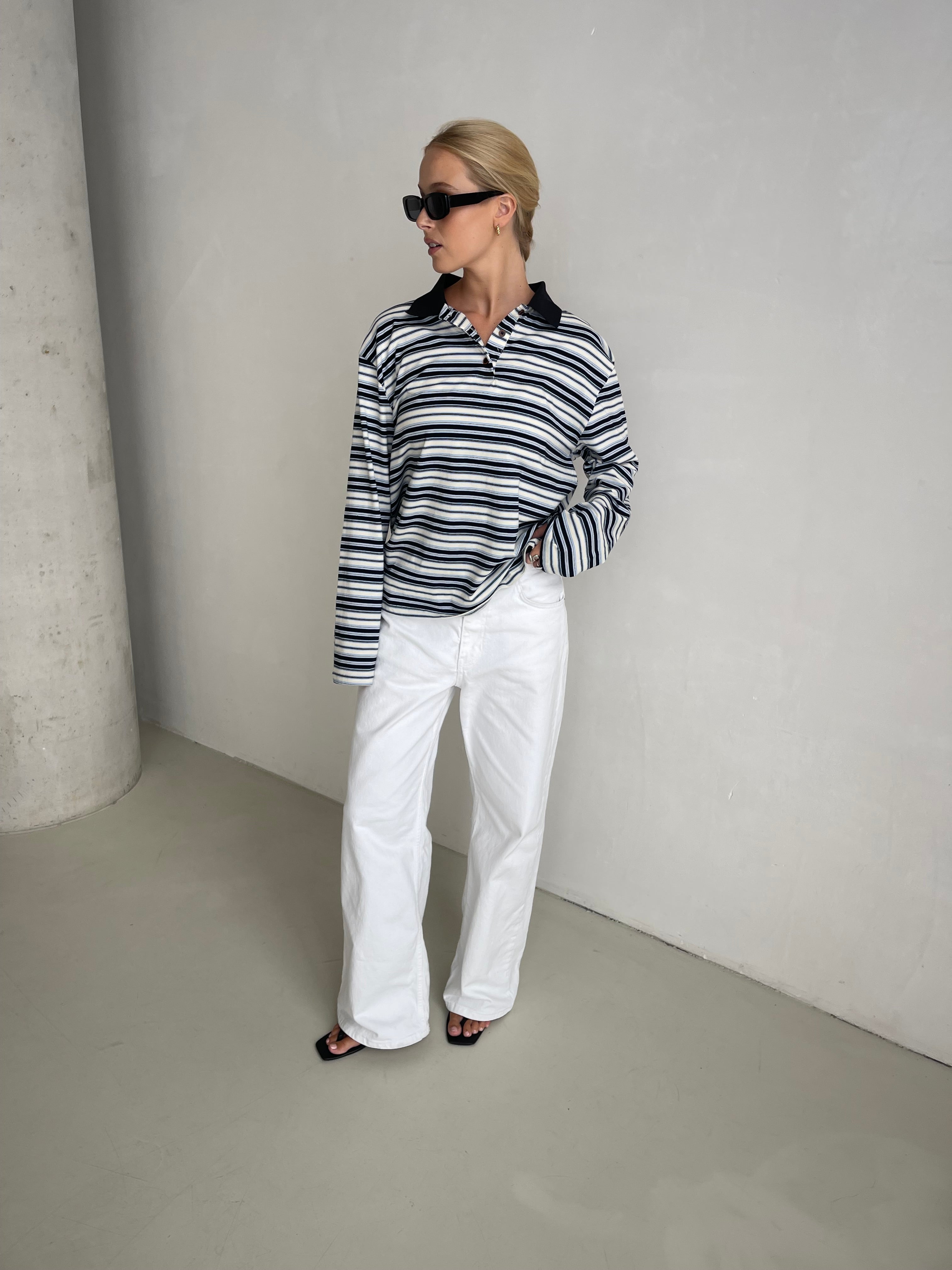 Bailee | Striped Polo Shirt