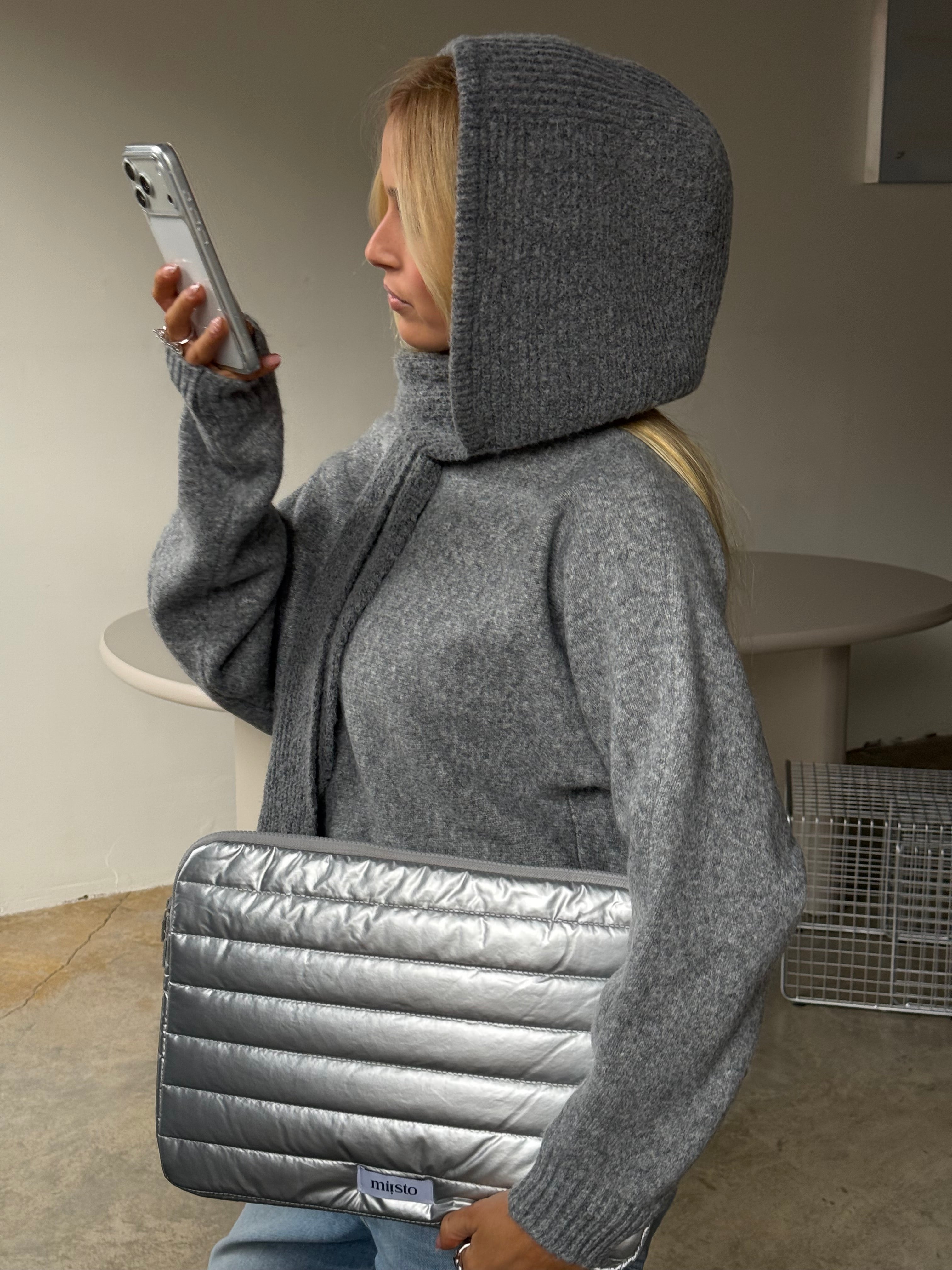 Balaclava Scarf - Grey