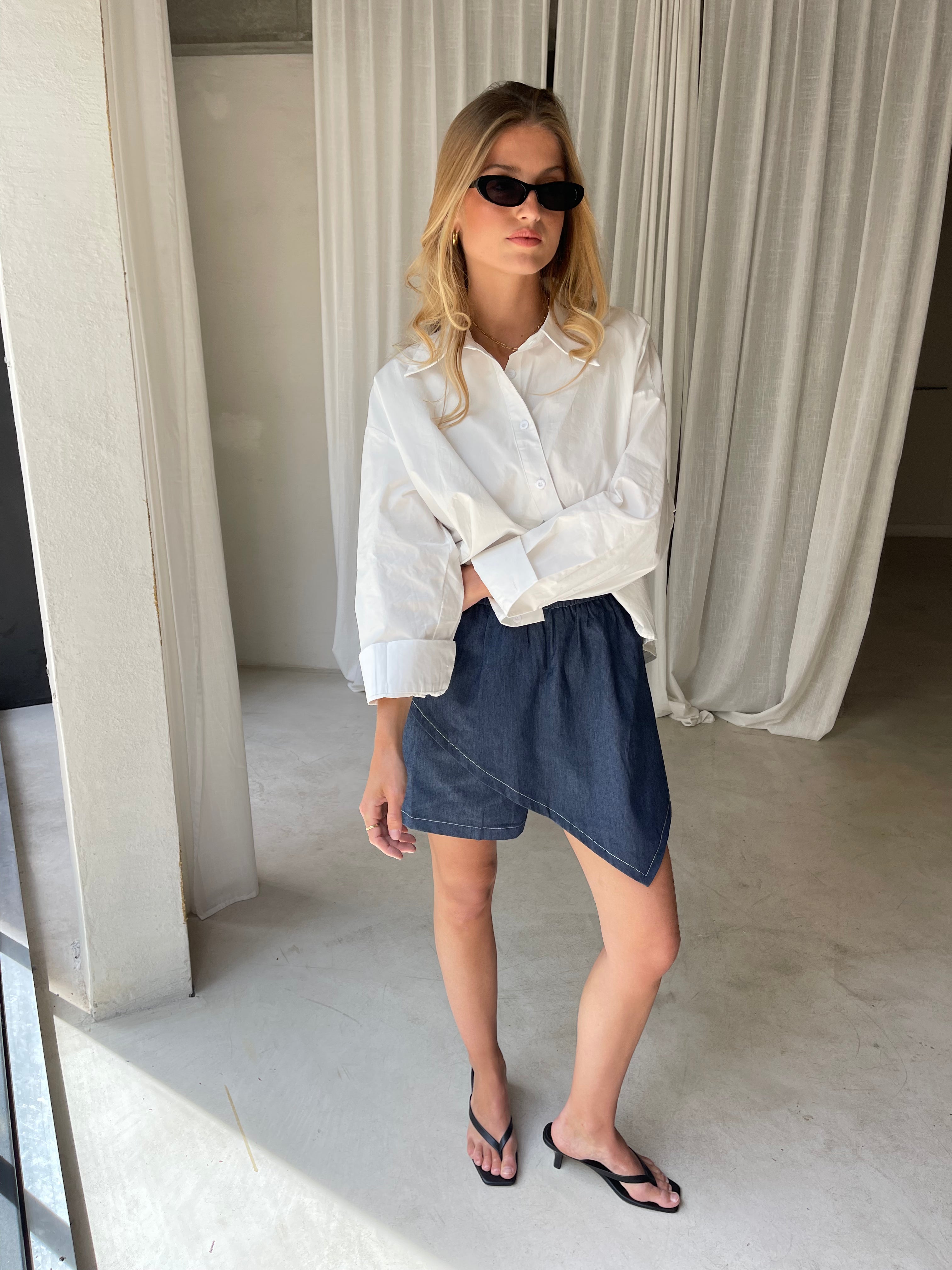 Skylar | Denim Short Skirt