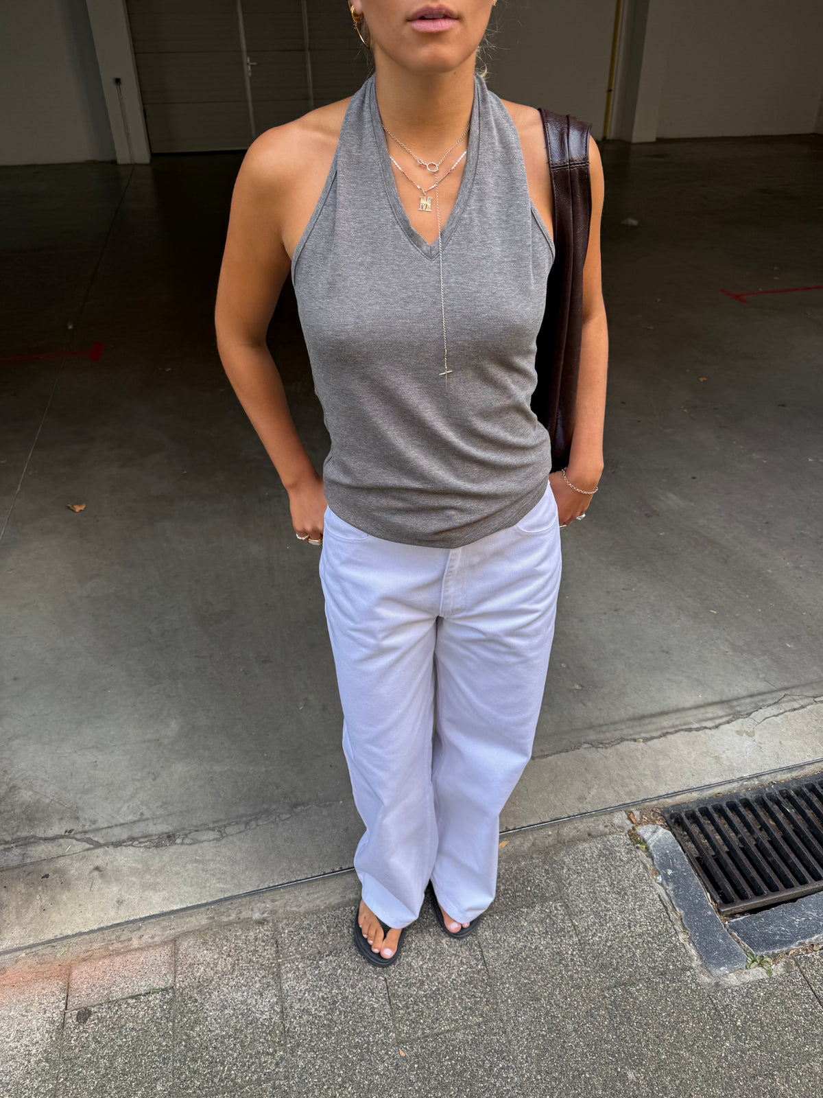 Alani | Halter V-Neck Top