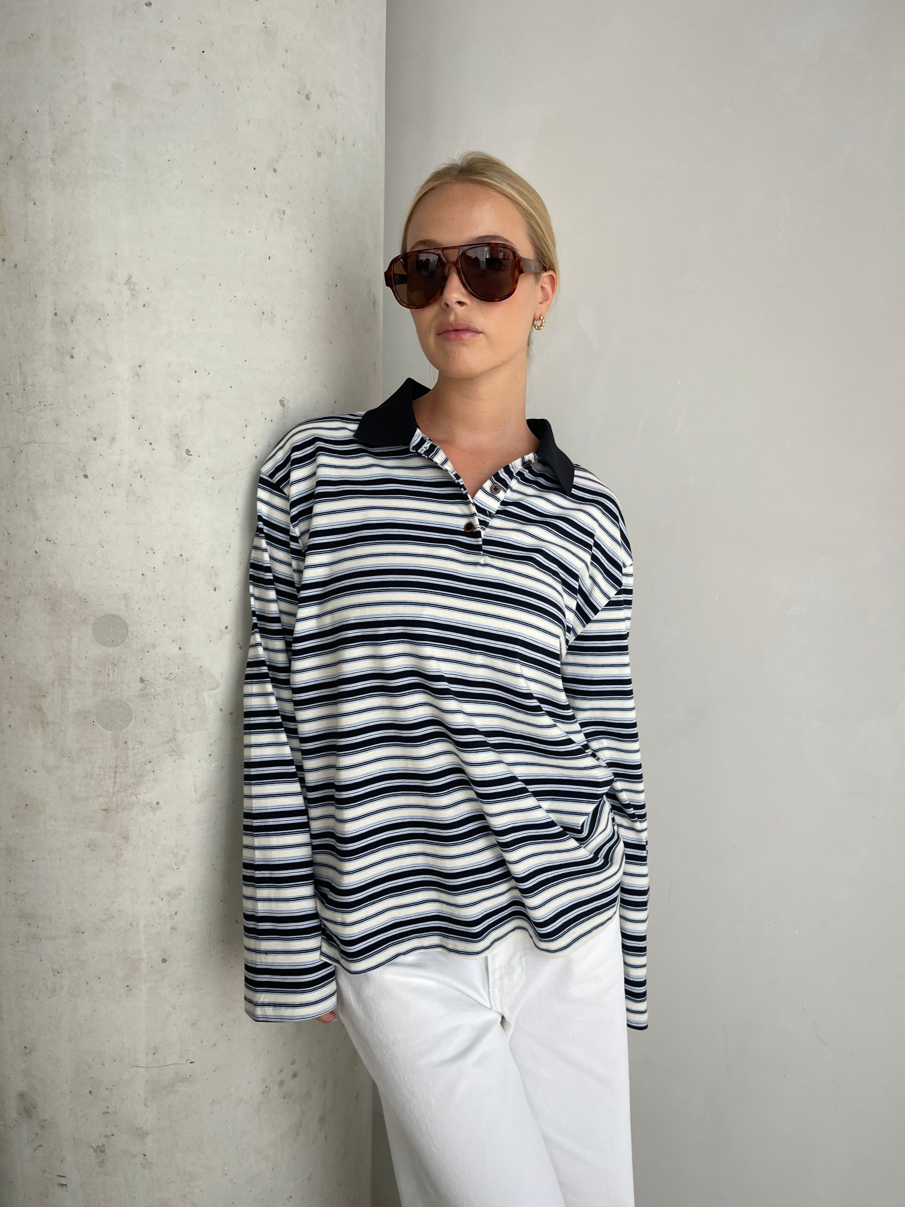 Bailee | Striped Polo Shirt
