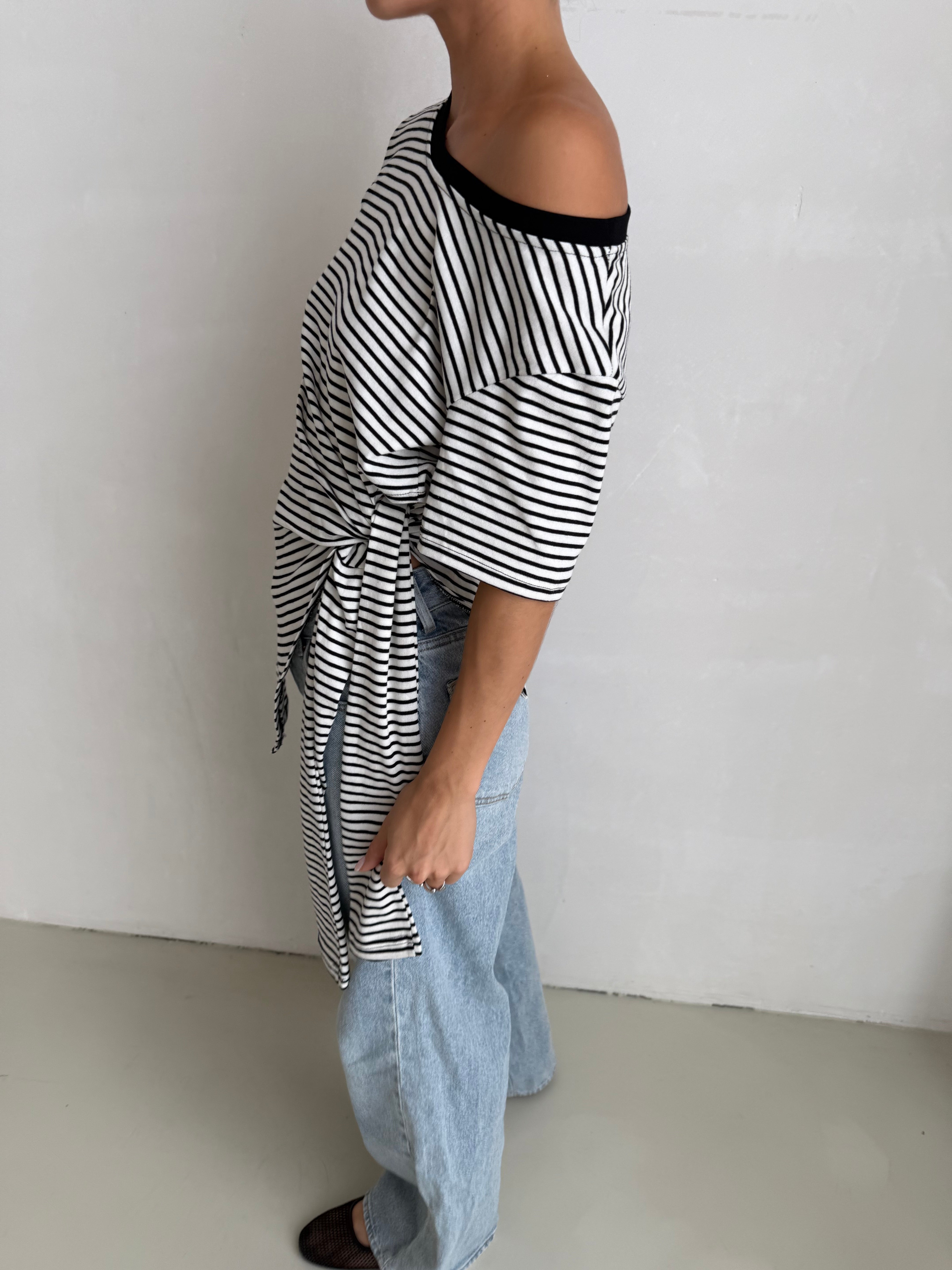 Adam | Wrapped Striped Tshirt
