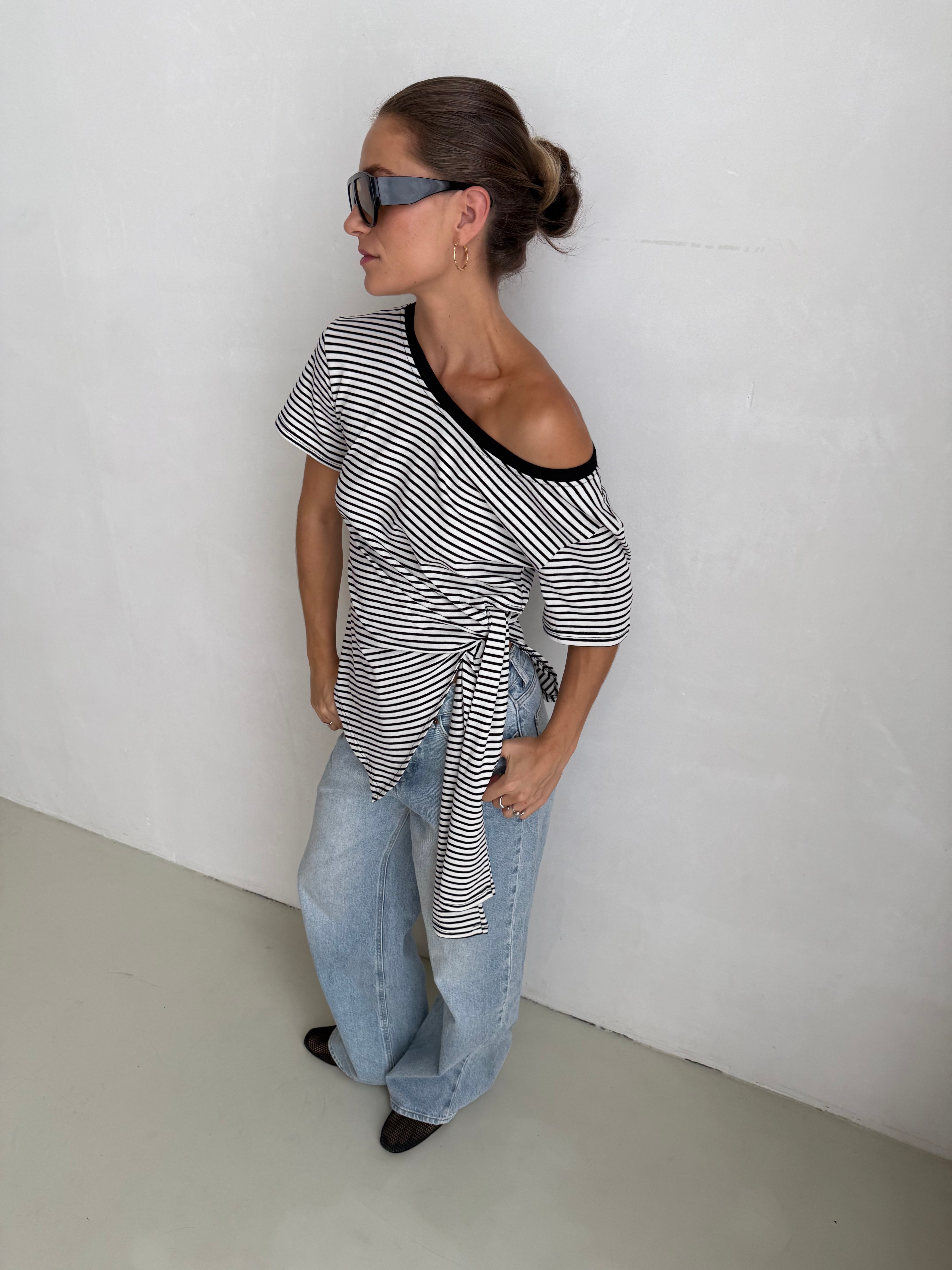 Adam | Wrapped Striped Tshirt