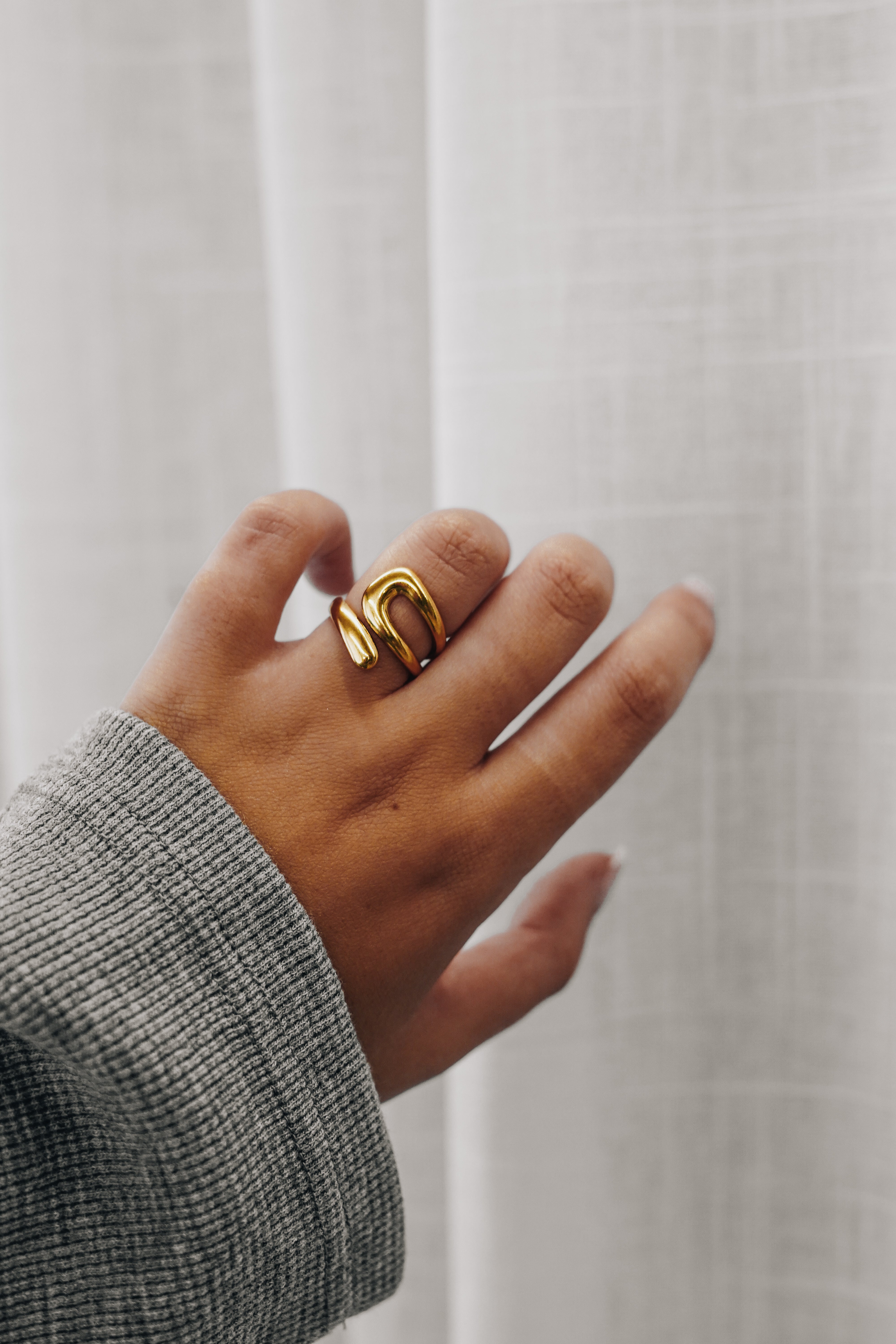 Eclipse | Geometric Ring - Gold