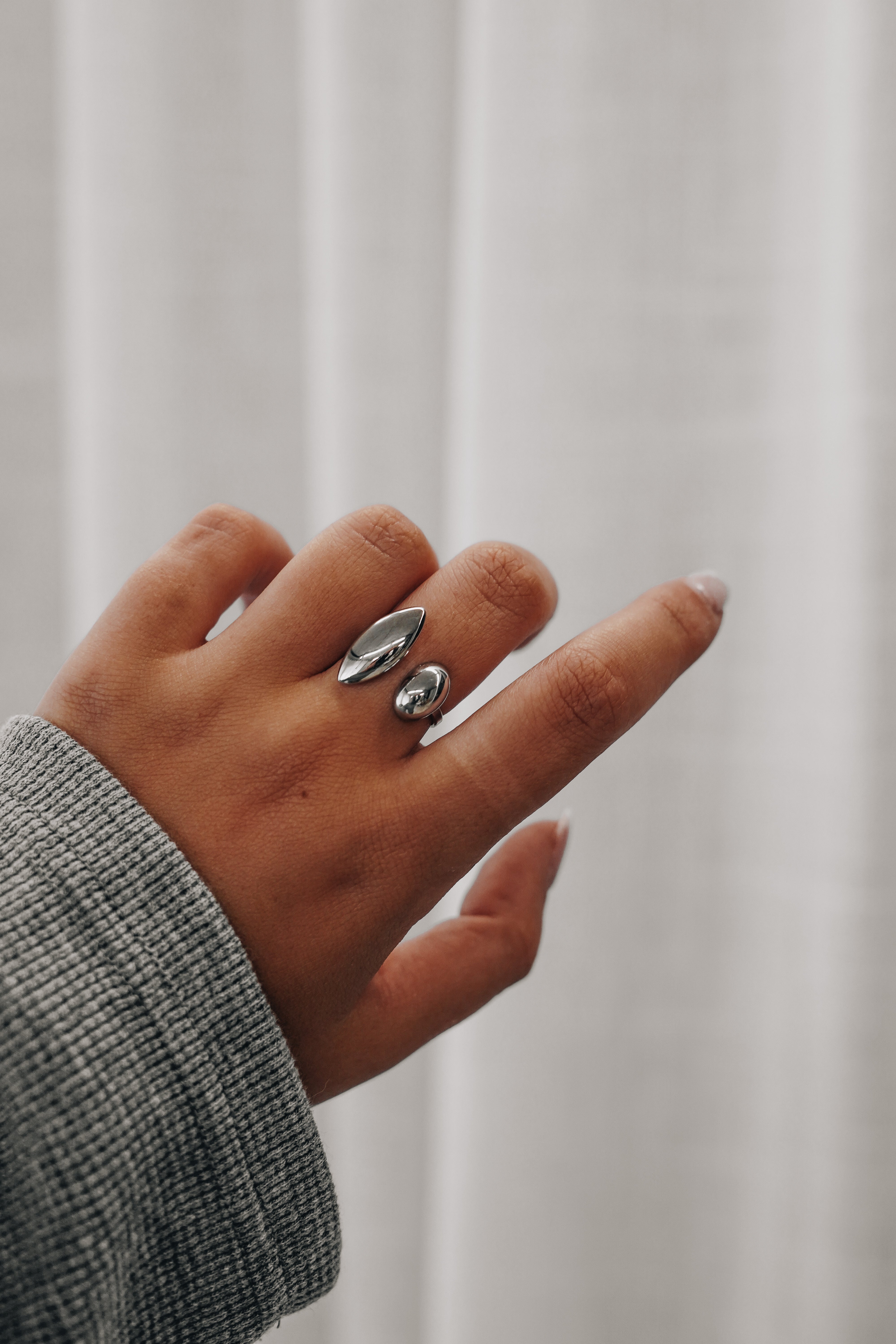 Nebula | Duo Ring - Silver