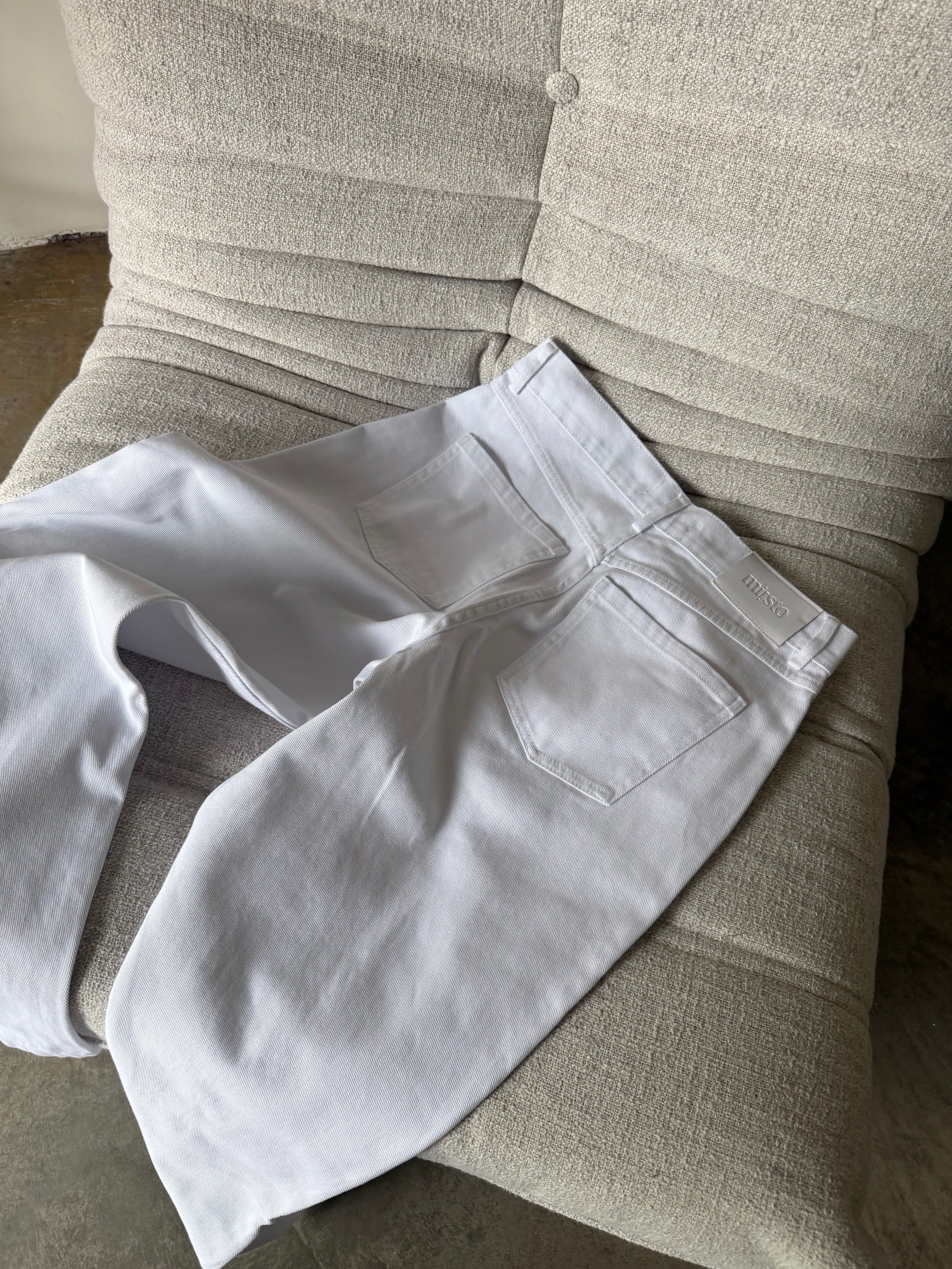 Peyton | Wide Leg Jeans - White