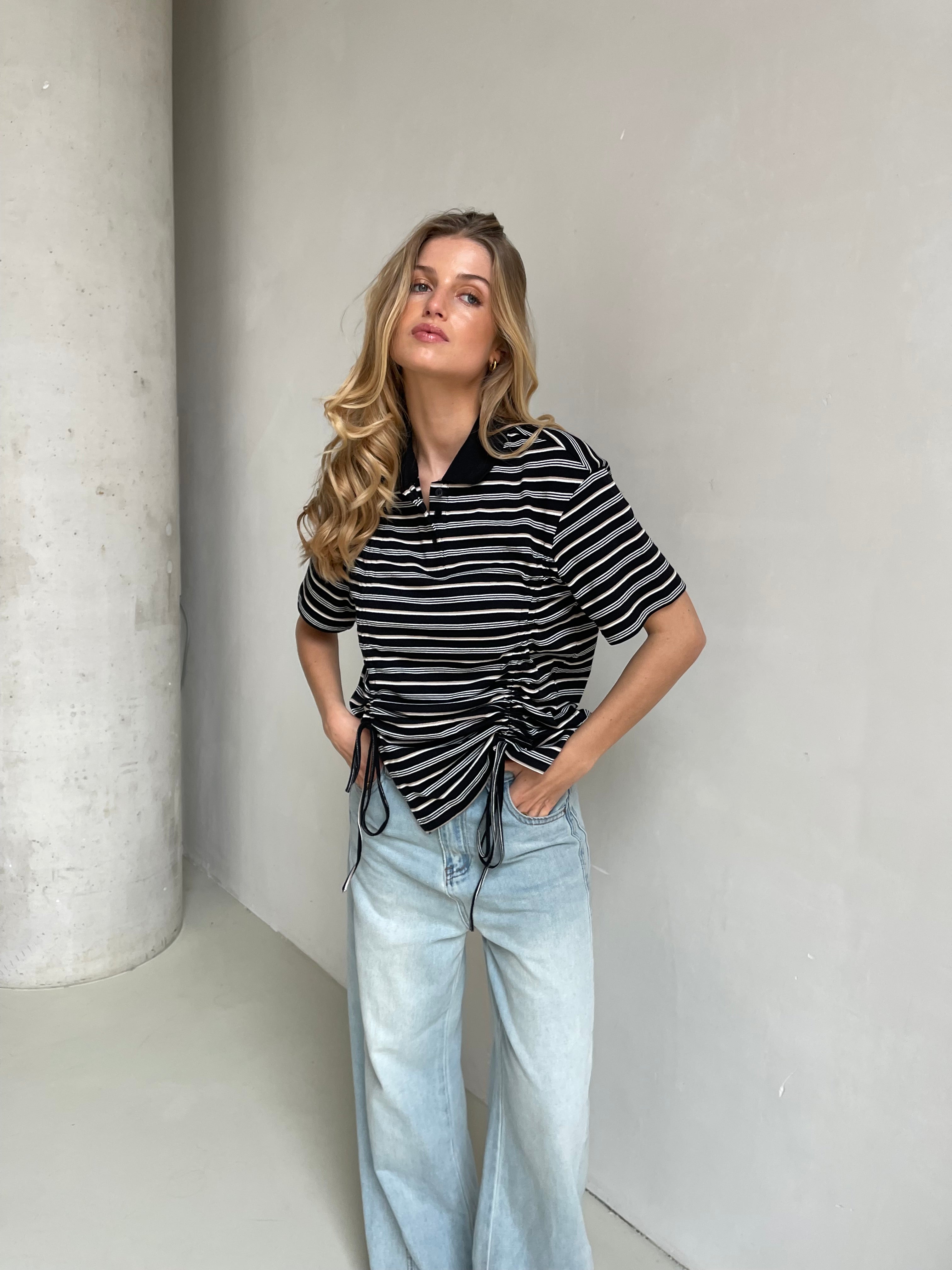 Amari | Striped Tied Tshirt